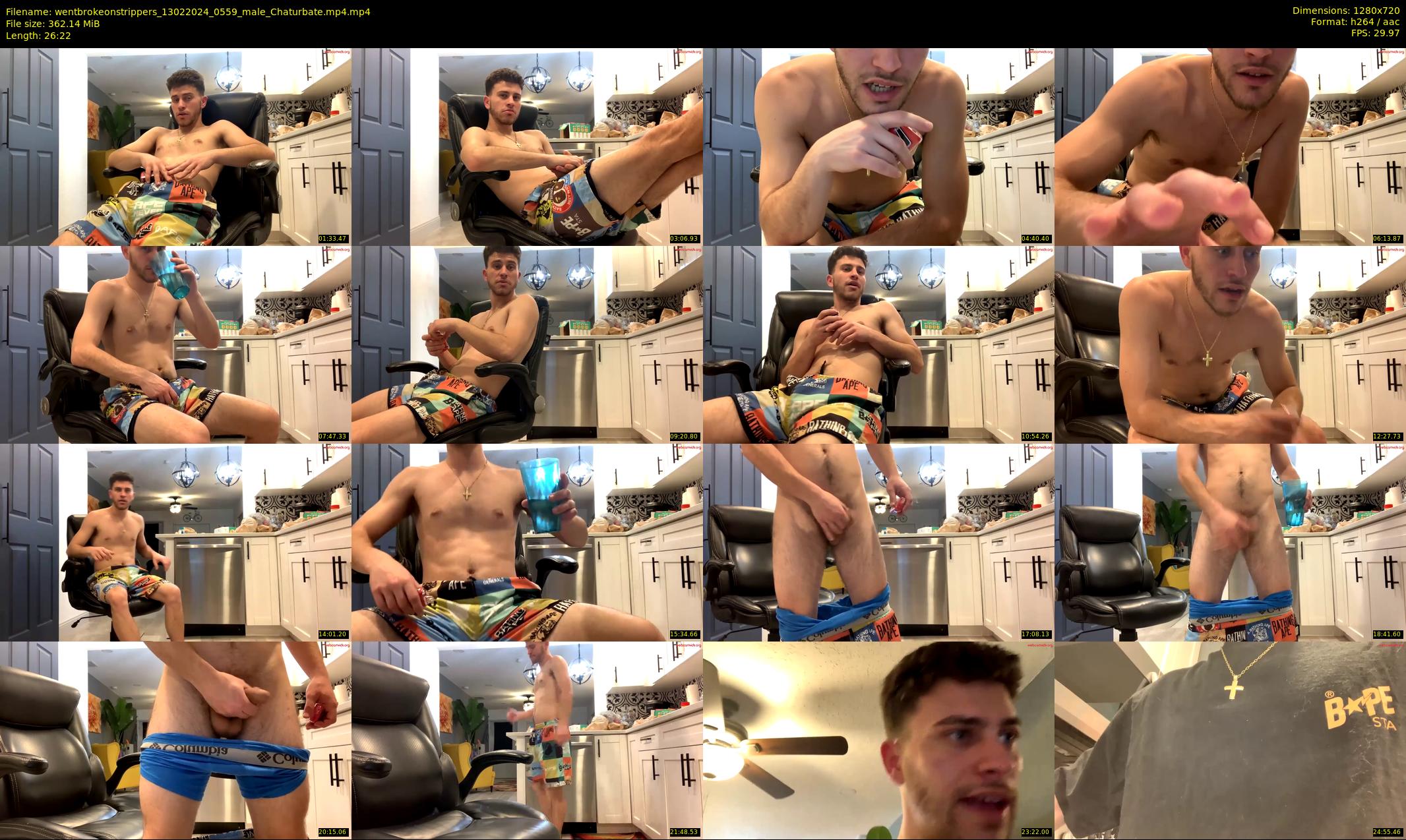 wentbrokeonstrippers — 27 minute Chaturbate male cam show recording, 720p, Feb 13, 2024