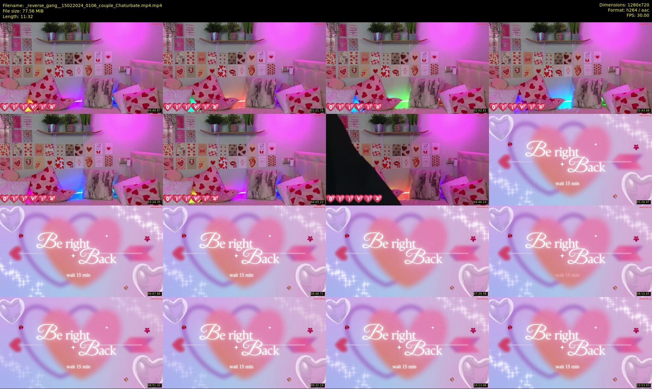 _reverse_gang_ — 12 minute Chaturbate couple cam show recording, 720p, Feb 15, 2024