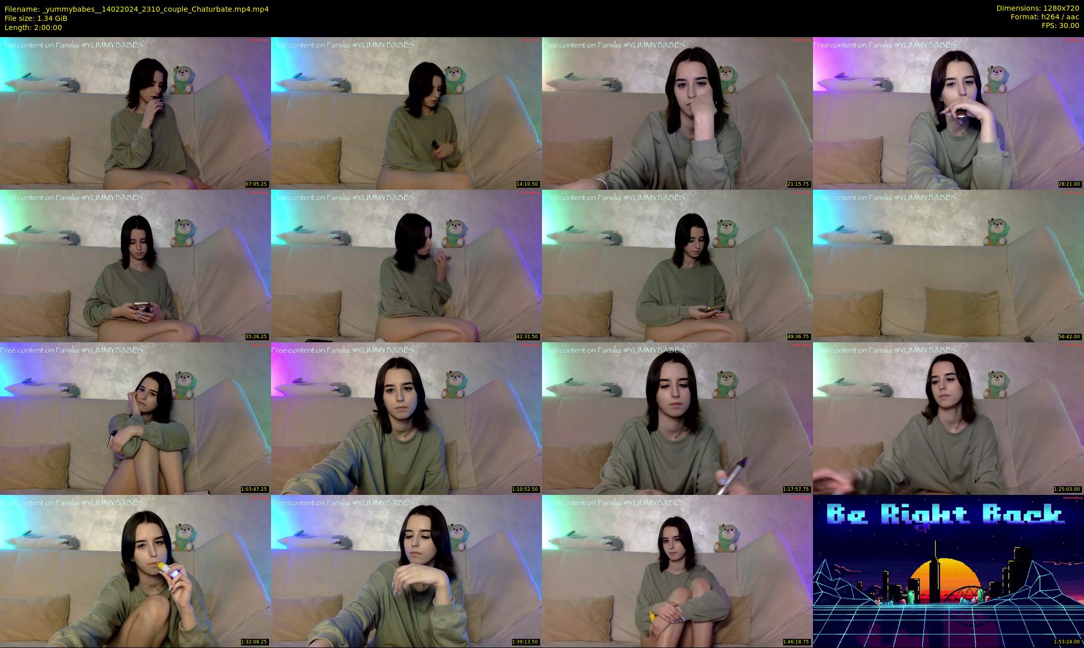 _yummybabes_ — 120 minute Chaturbate couple cam show recording, 720p, Feb 14, 2024