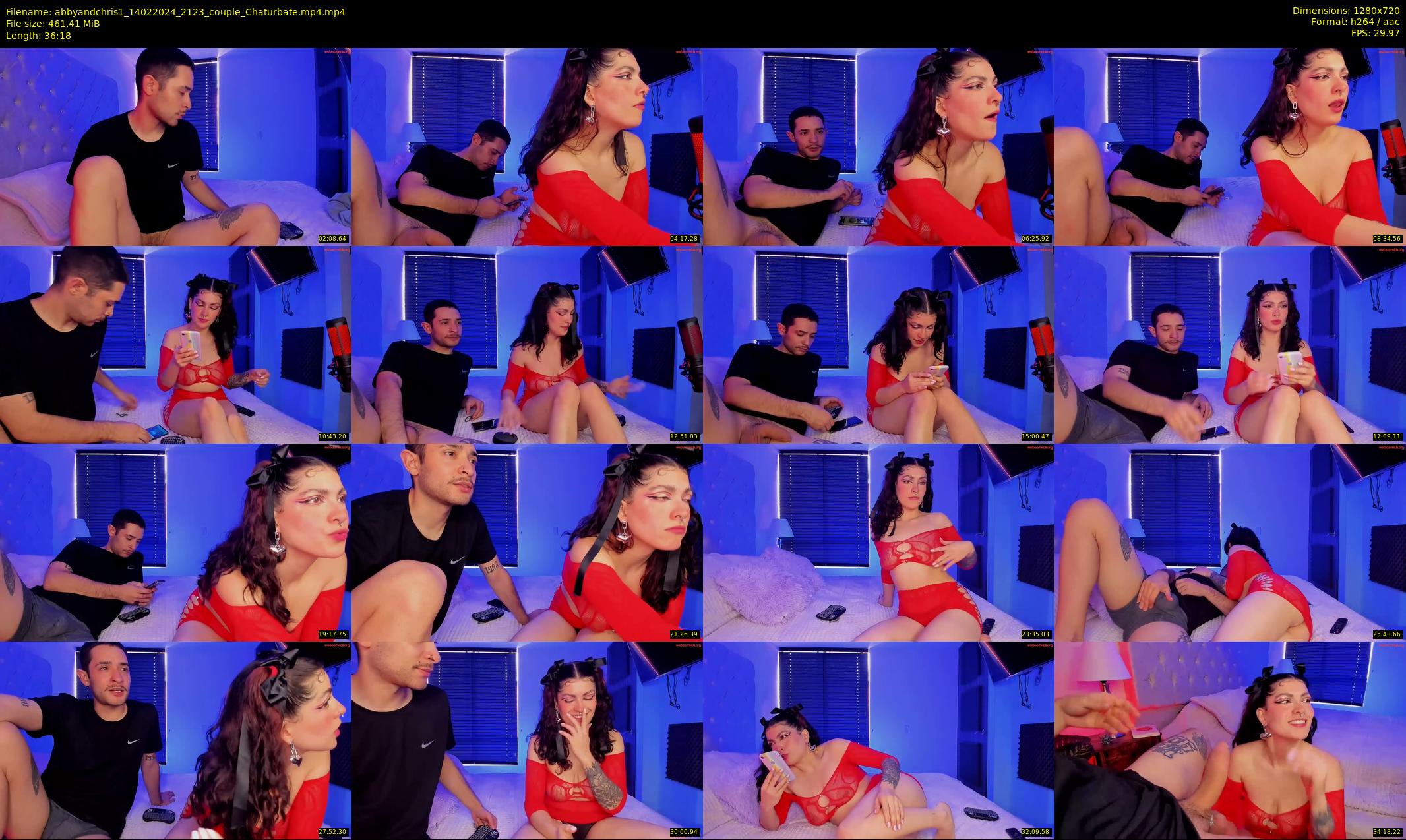 abbyandchris1 — 37 minute Chaturbate couple cam show recording, 720p, Feb 14, 2024