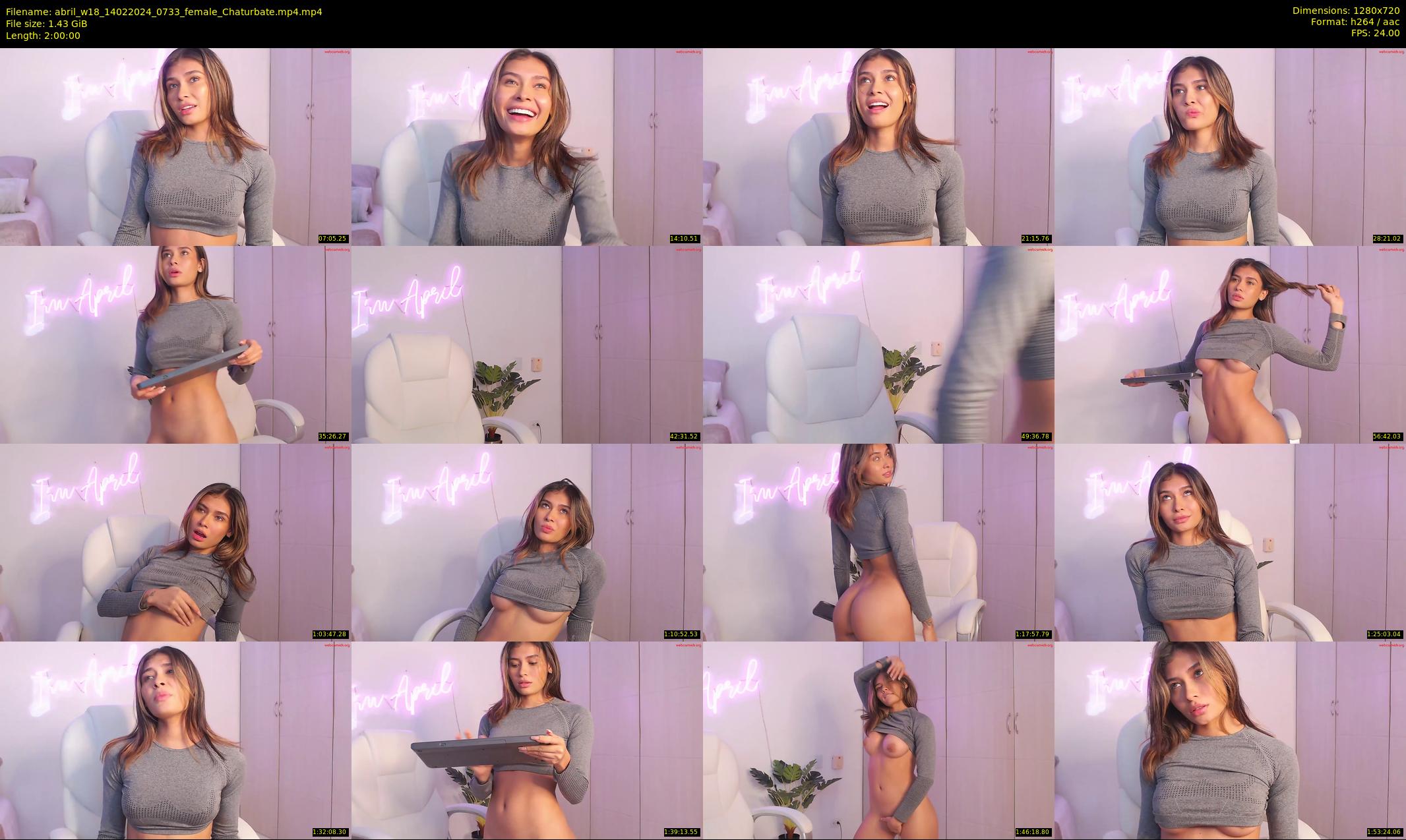 abril_w18 — 120 minute Chaturbate female cam show recording, 720p, Feb 14, 2024