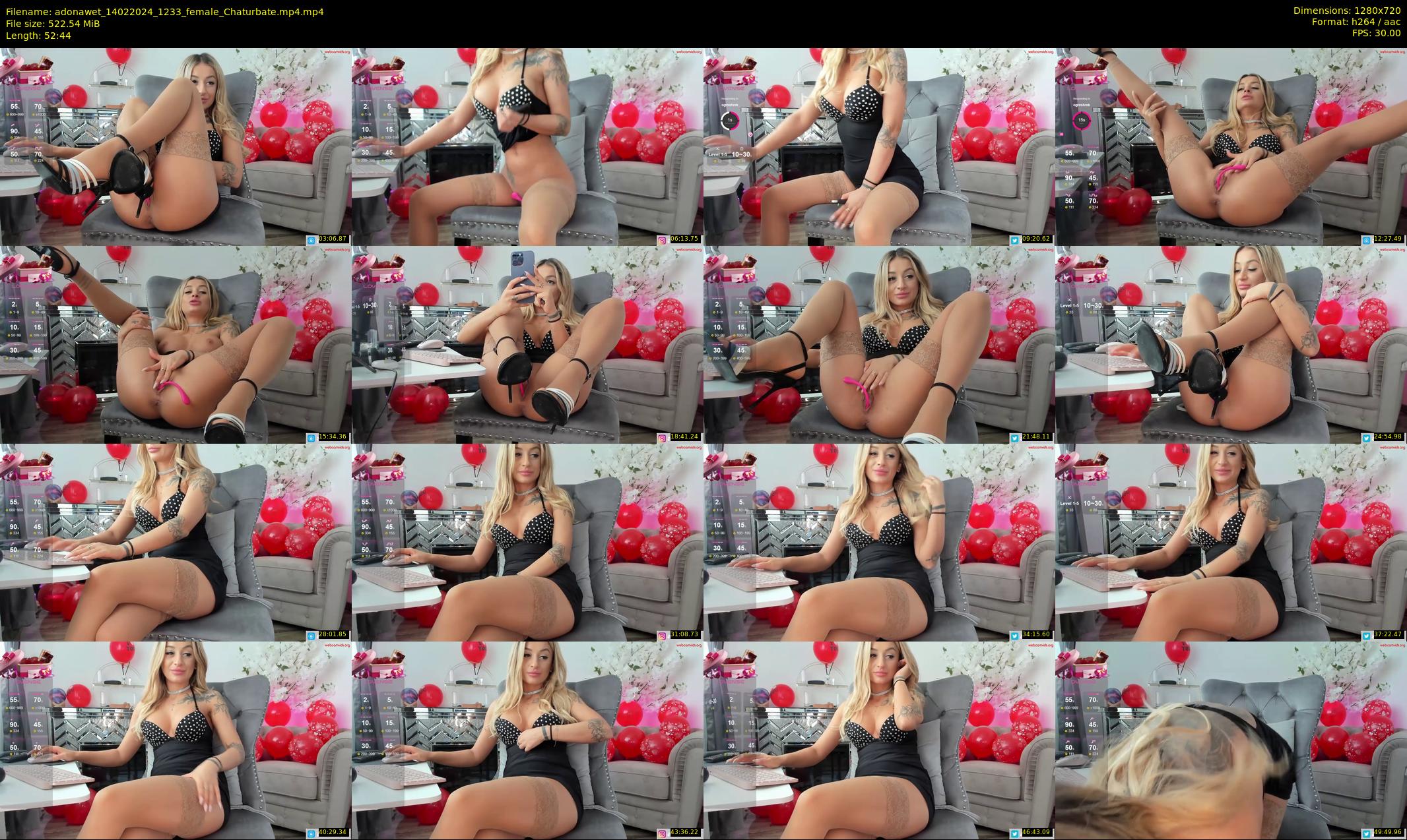 adonawet — 53 minute Chaturbate couple cam show recording, 720p, Feb 14, 2024