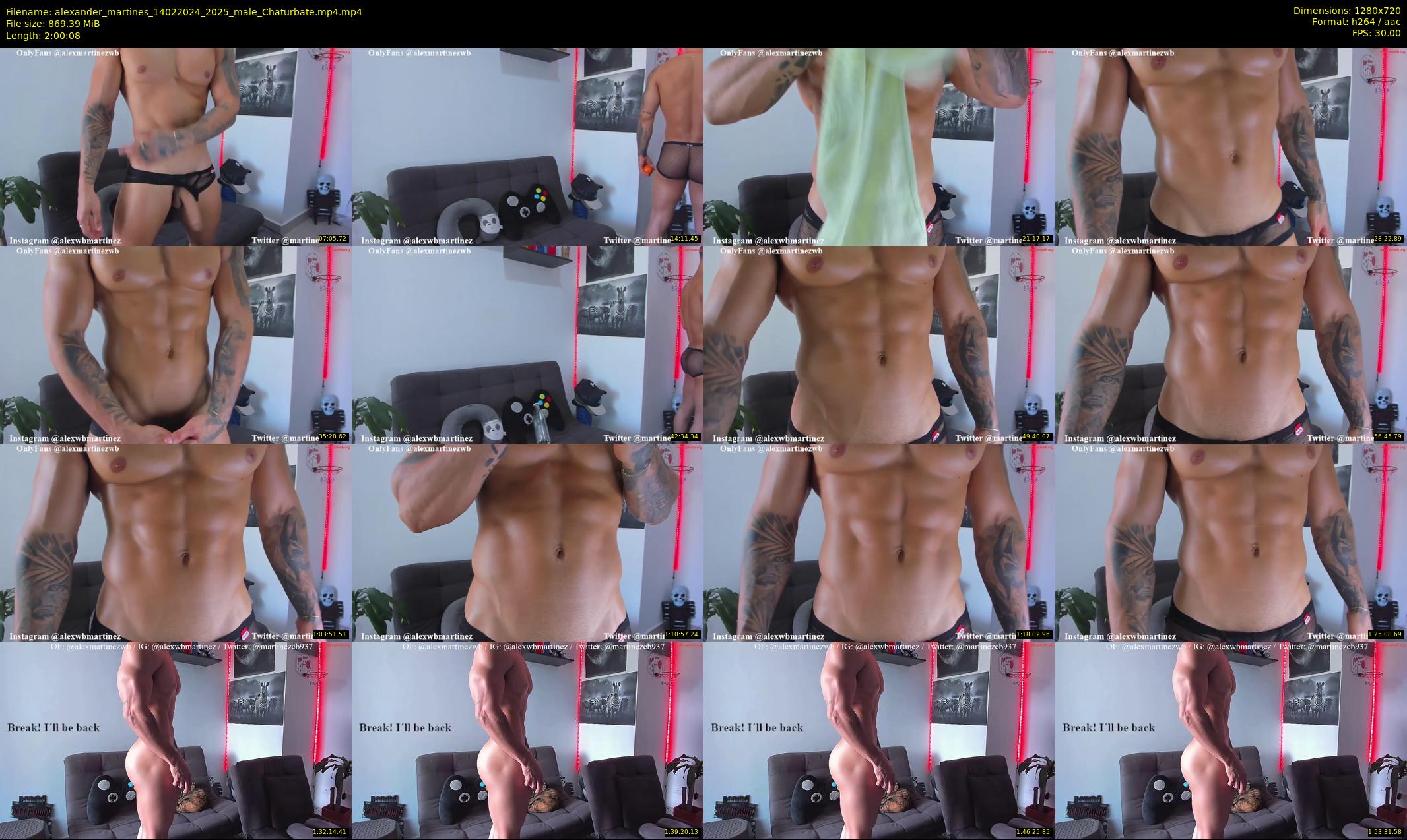 alexander_martines — 121 minute Chaturbate male cam show recording, 720p, Feb 14, 2024