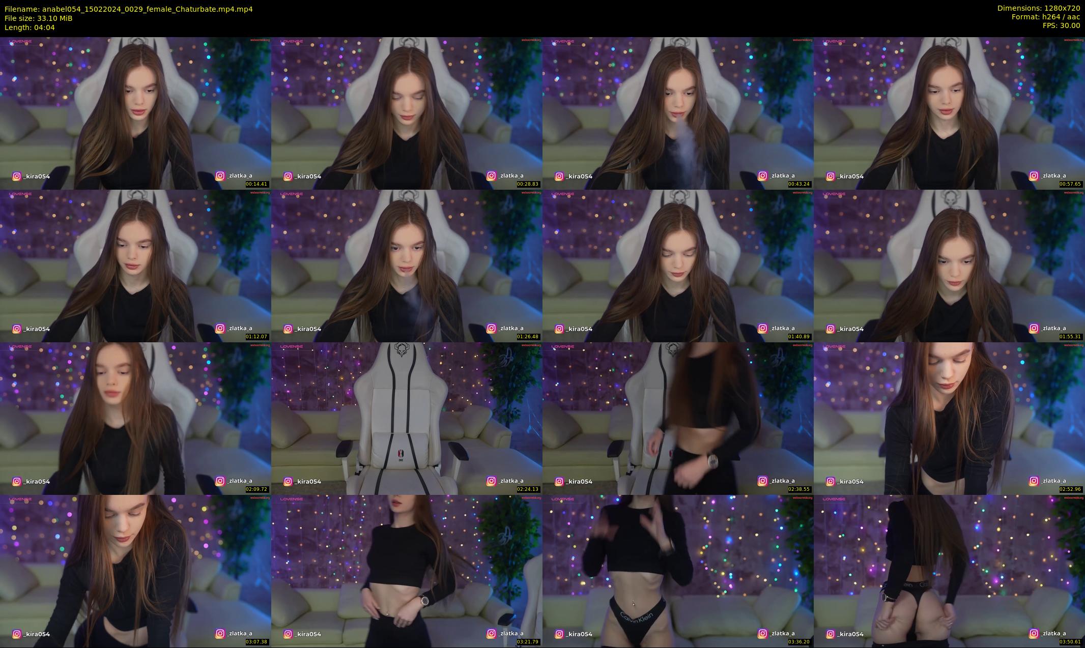 anabel054 — 5 minute Chaturbate female cam show recording, 720p, Feb 15, 2024