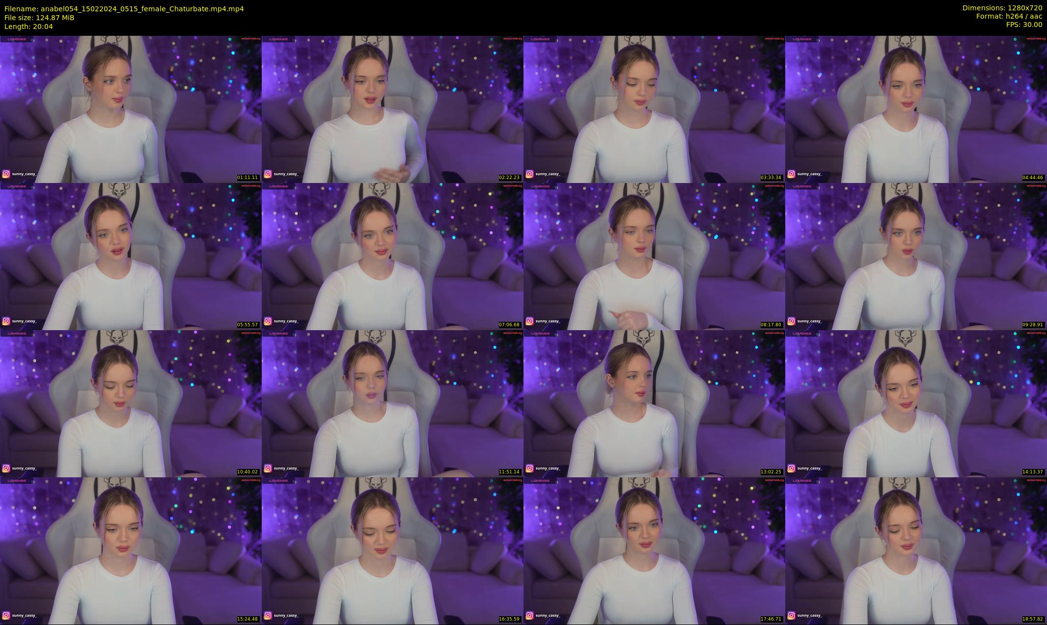 anabel054 — 21 minute Chaturbate female cam show recording, 720p, Feb 15, 2024