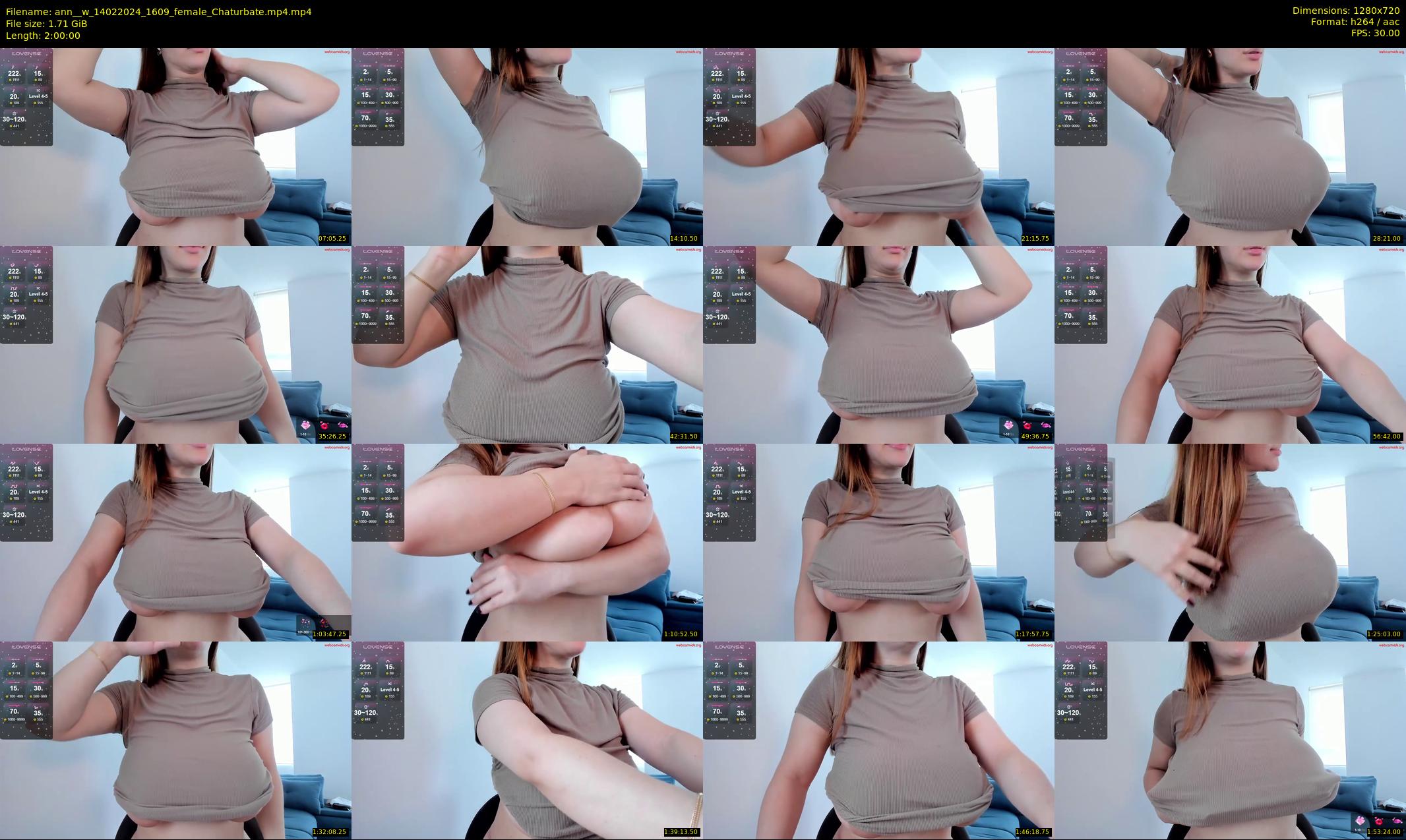 ann__w — 120 minute Chaturbate female cam show recording, 720p, Feb 14, 2024
