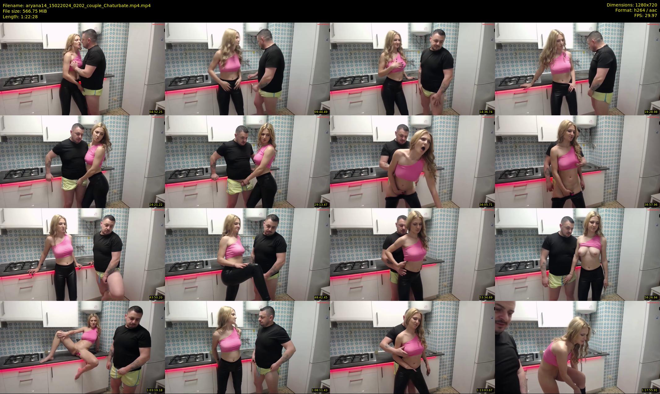 aryana14 — 83 minute Chaturbate couple cam show recording, 720p, Feb 15, 2024
