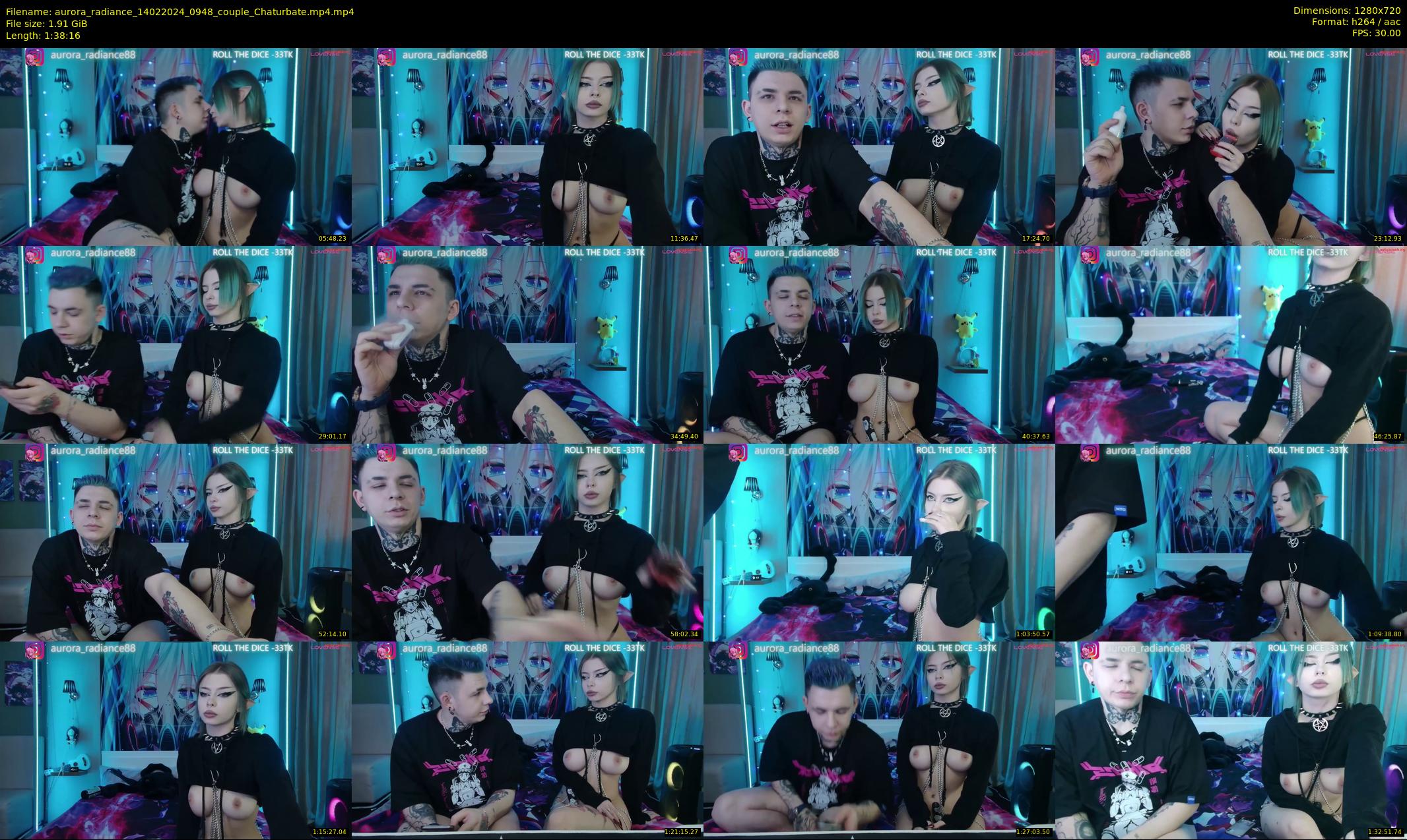 aurora_radiance — 99 minute Chaturbate couple cam show recording, 720p, Feb 14, 2024