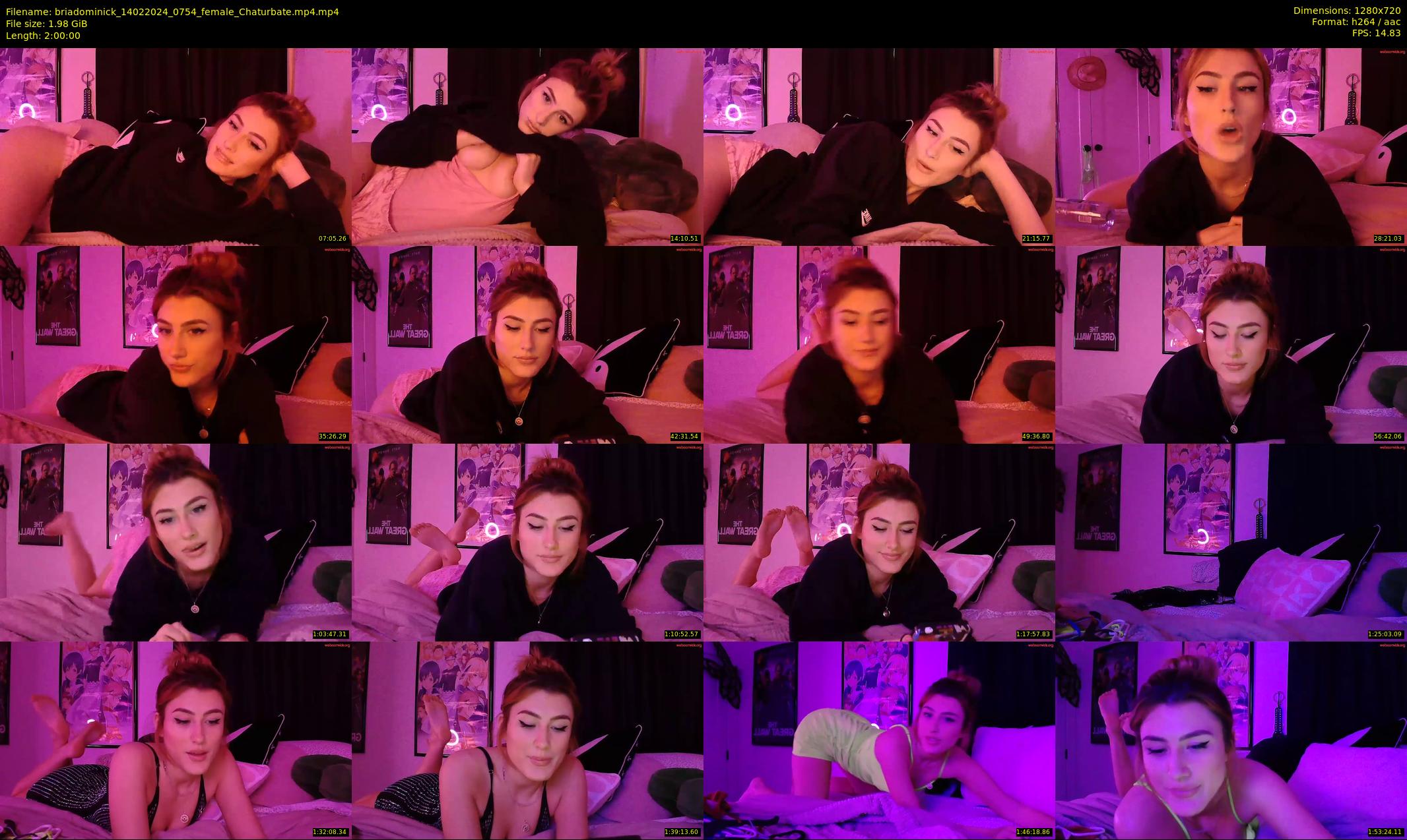 briadominick — 120 minute Chaturbate couple cam show recording, 720p, Feb 14, 2024