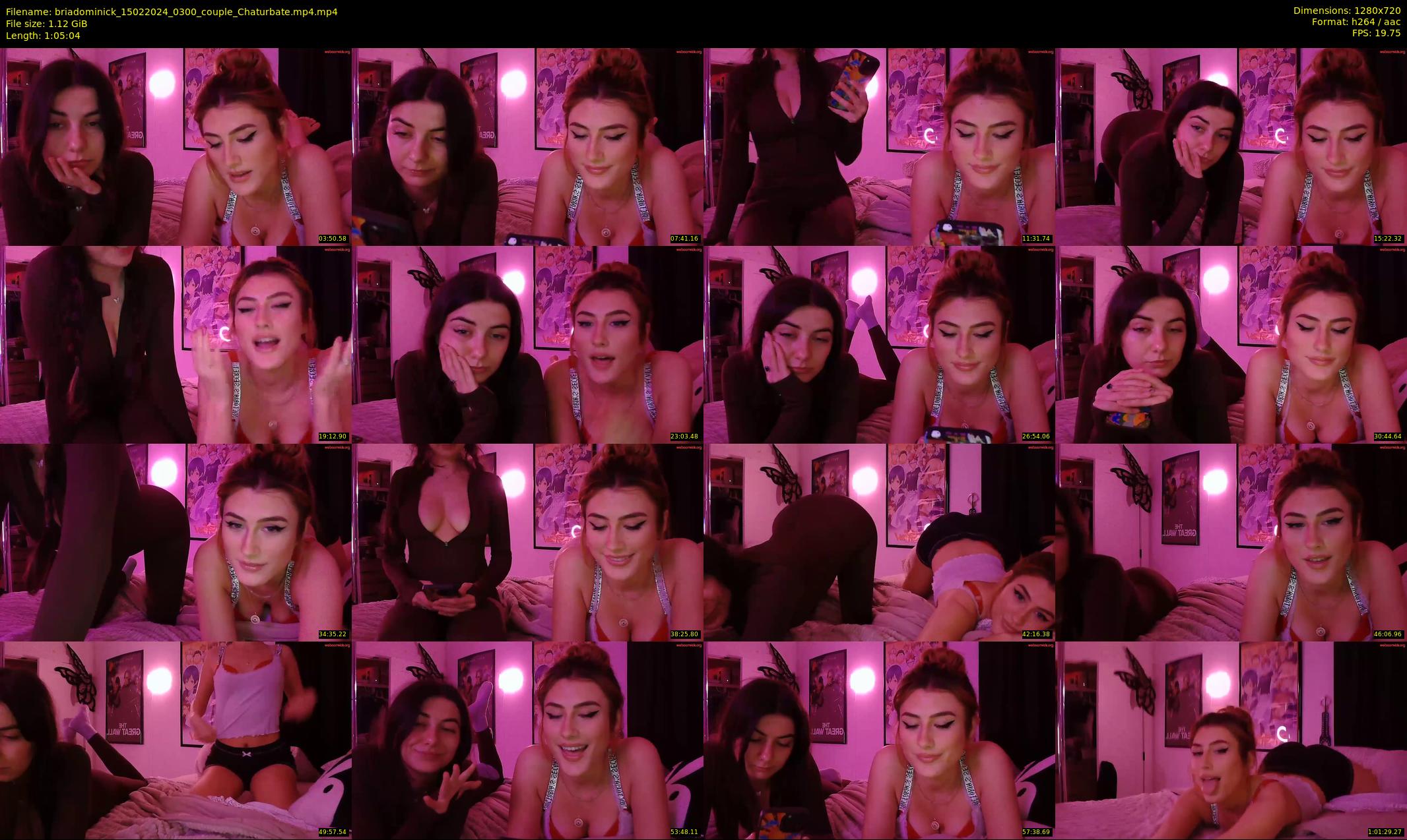 briadominick — 66 minute Chaturbate couple cam show recording, 720p, Feb 15, 2024