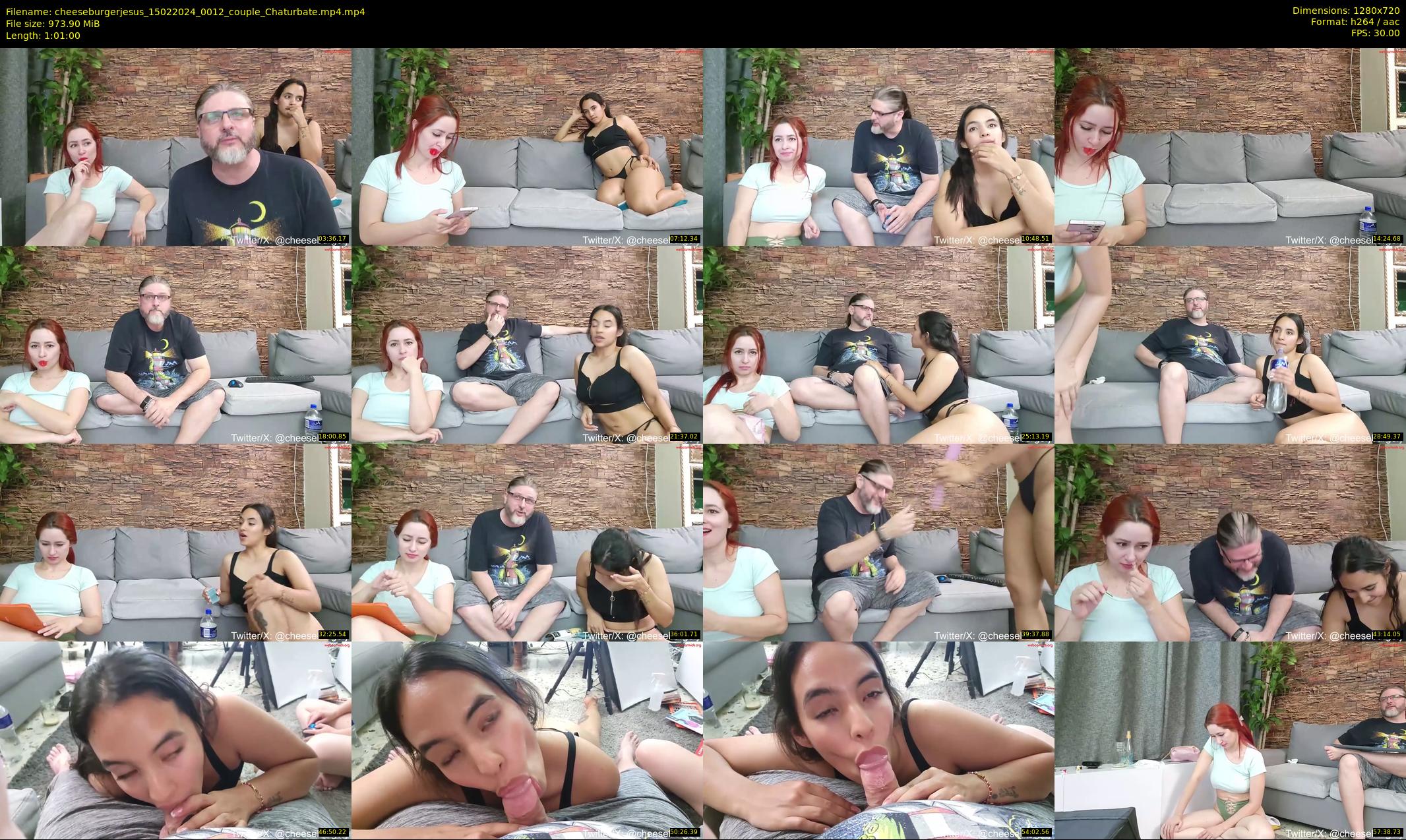 cheeseburgerjesus — 61 minute Chaturbate couple cam show recording, 720p, Feb 15, 2024