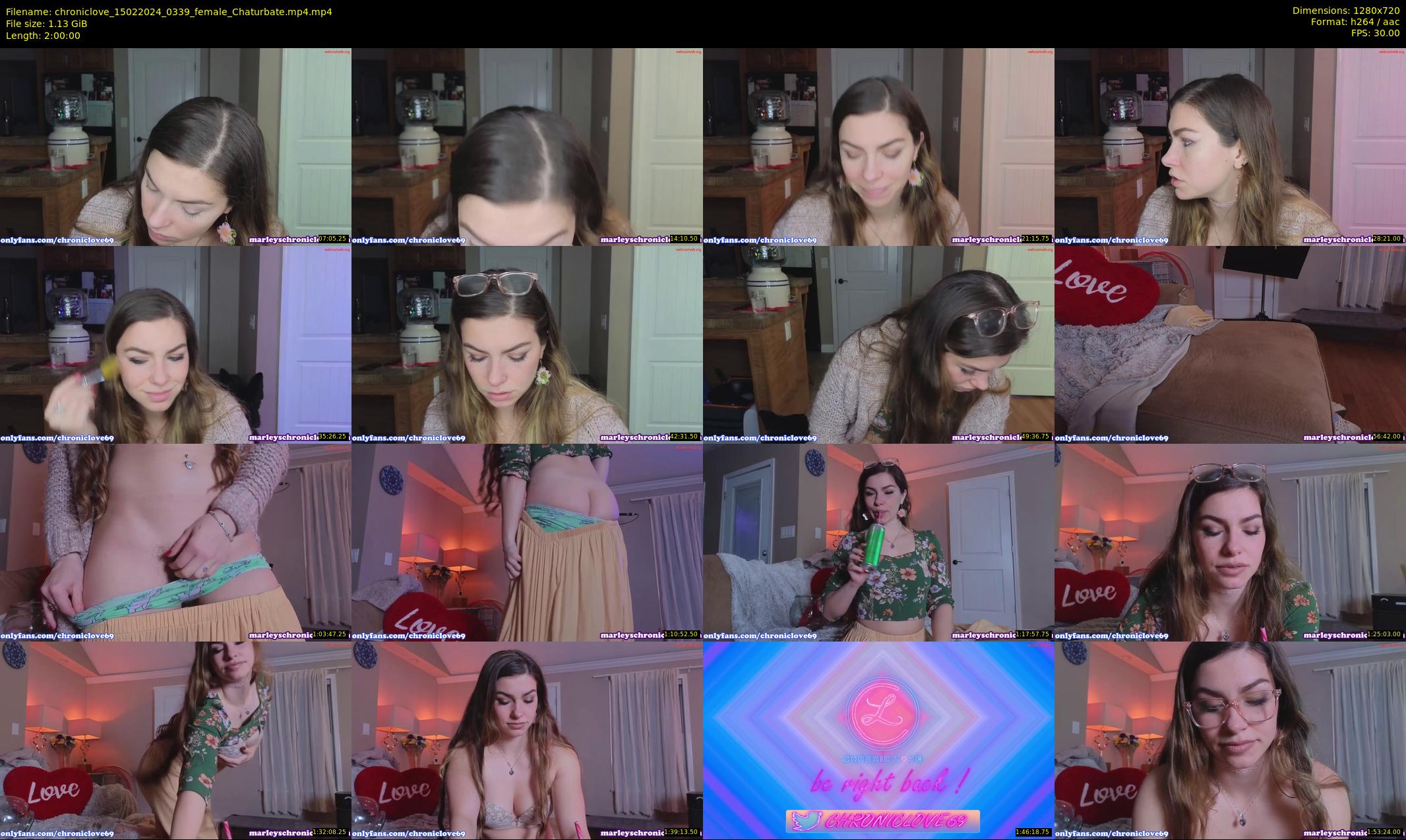 chroniclove — 120 minute Chaturbate female cam show recording, 720p, Feb 15, 2024