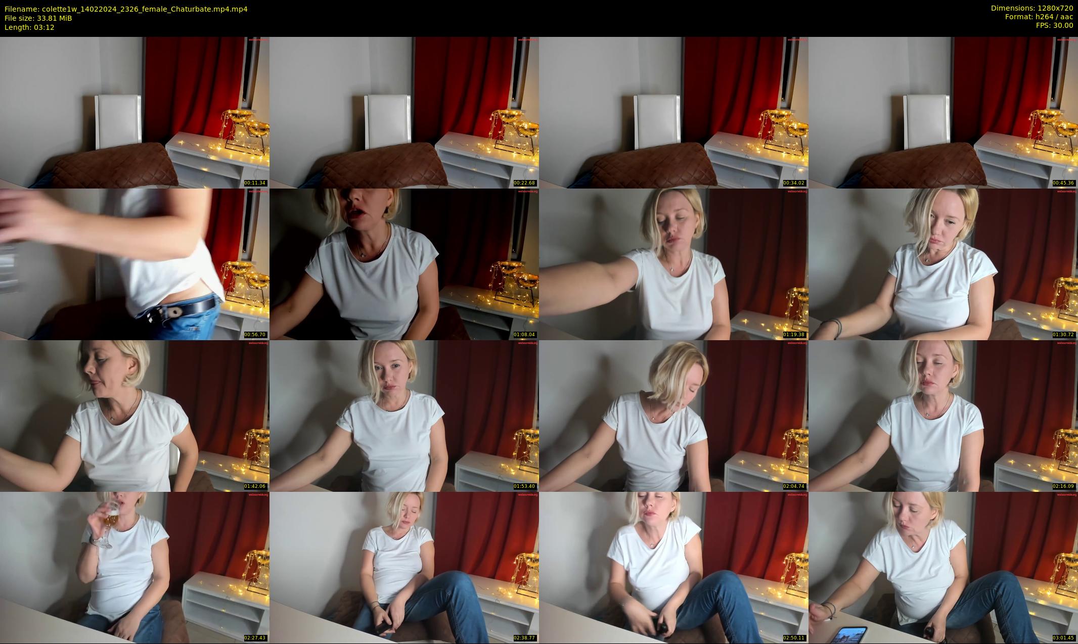 colette1w — 4 minute Chaturbate female cam show recording, 720p, Feb 14, 2024