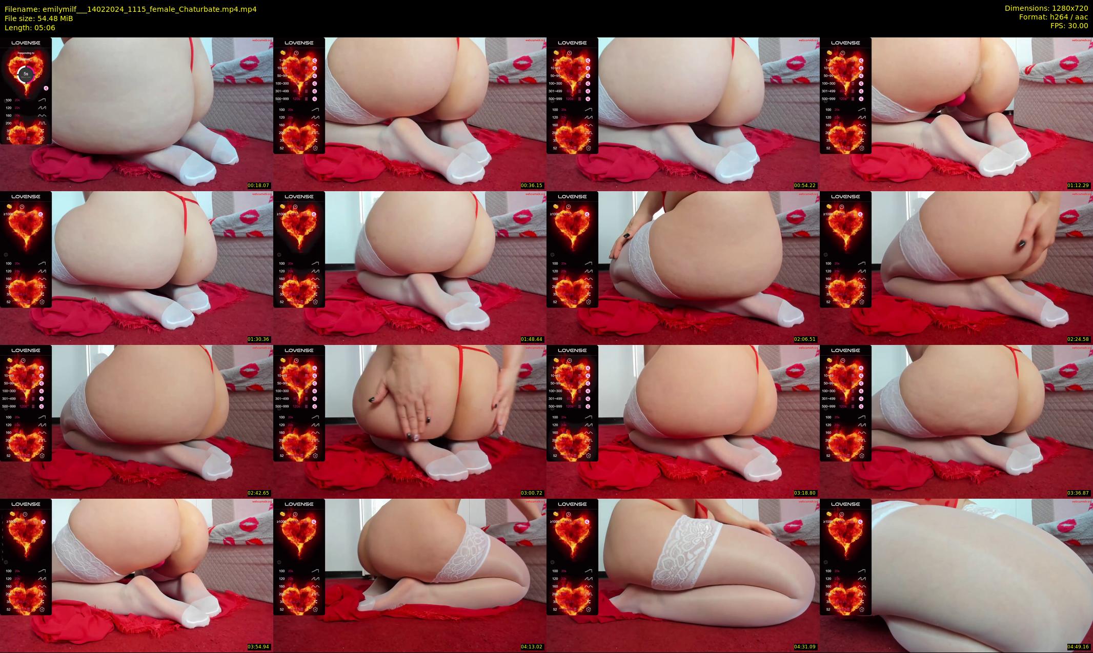 emilymilf__ — 6 minute Chaturbate female cam show recording, 720p, Feb 14, 2024
