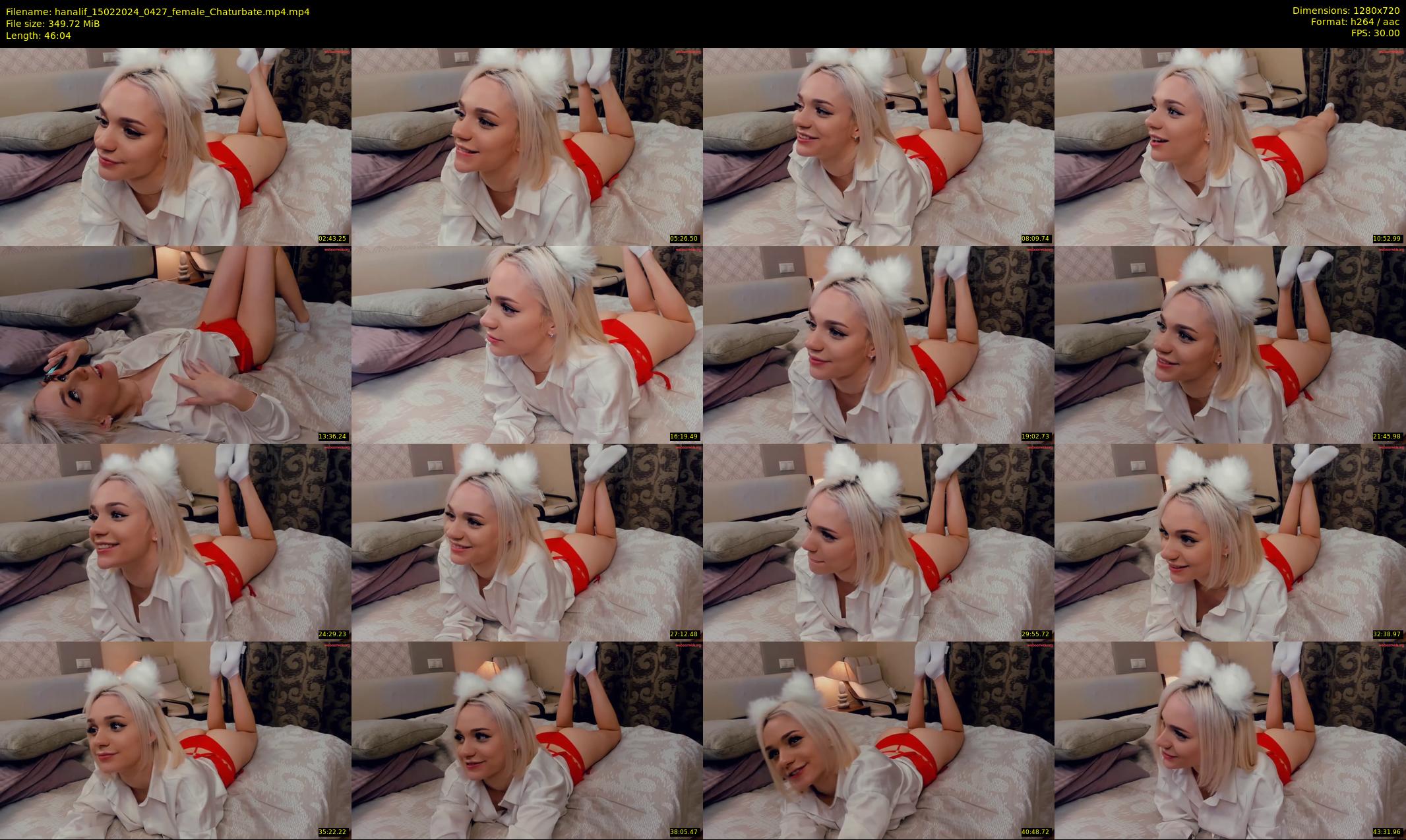 hanalif — 47 minute Chaturbate female cam show recording, 720p, Feb 15, 2024