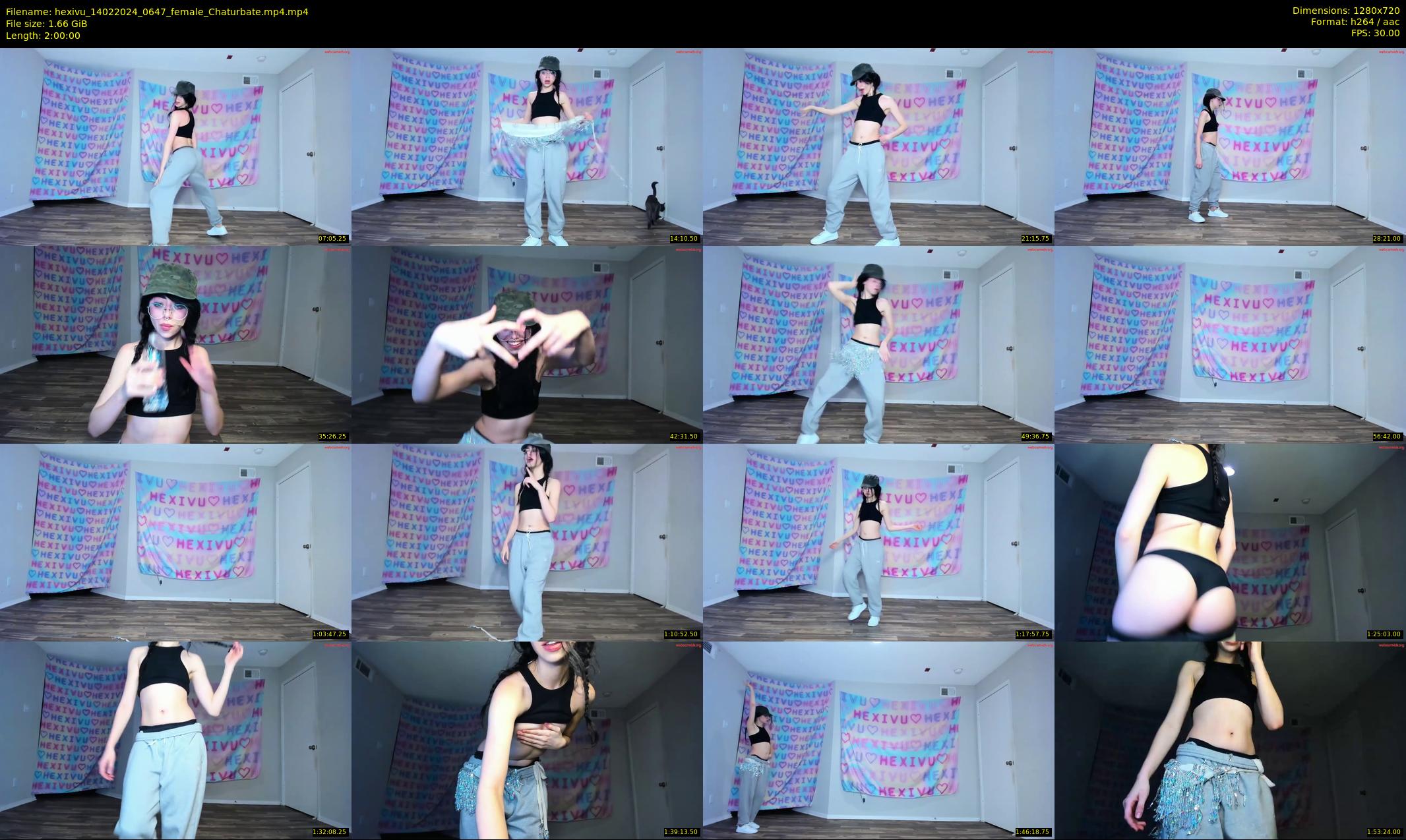 hexivu — 120 minute Chaturbate female cam show recording, 720p, Feb 14, 2024