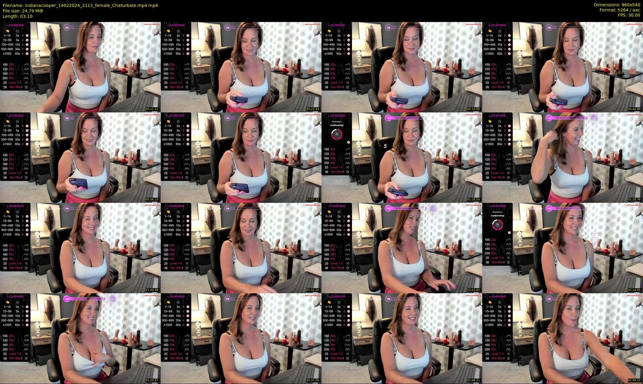 indianacooper — 4 minute Chaturbate female cam show recording, 480p, Feb 14, 2024