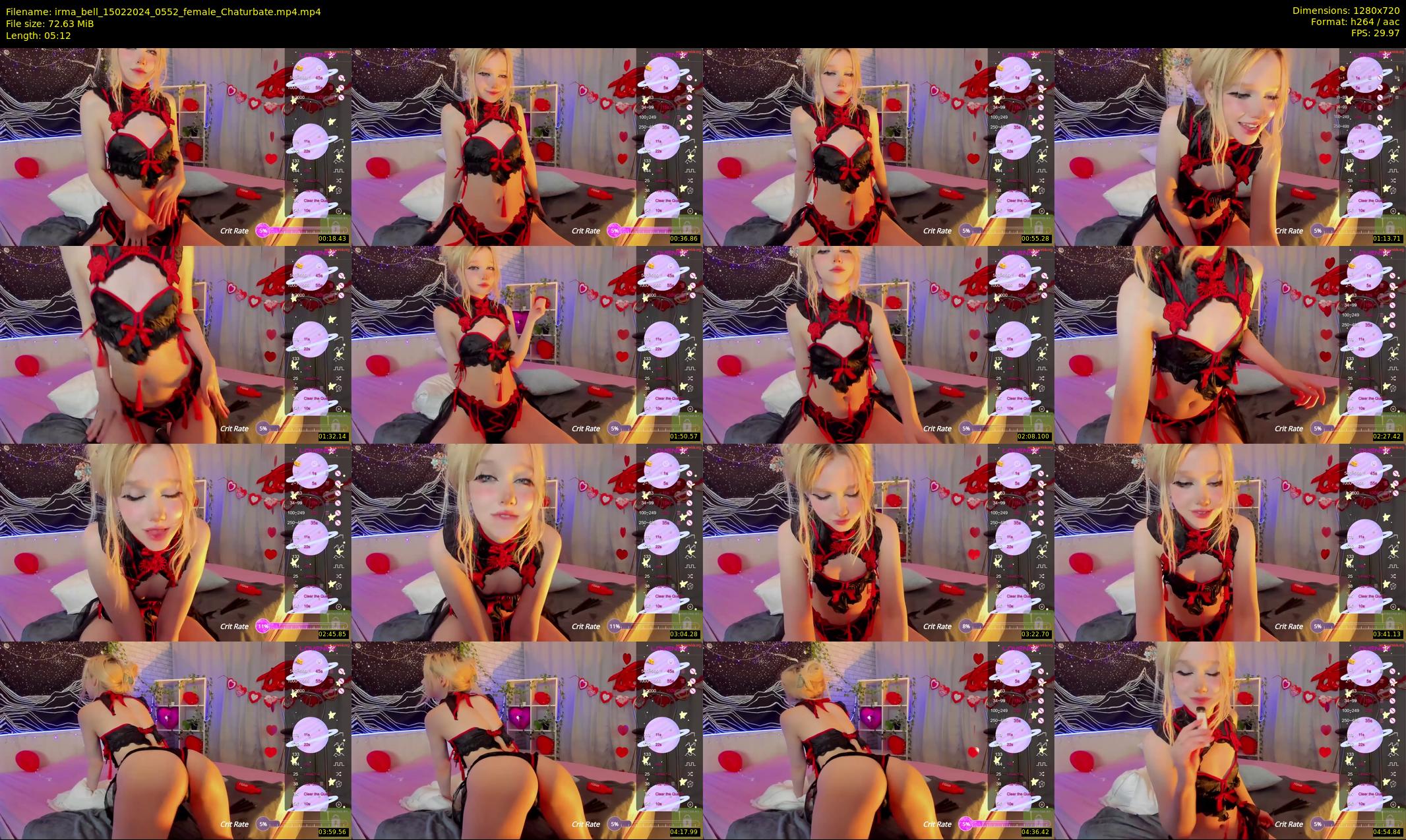 irma_bell — 6 minute Chaturbate female cam show recording, 720p, Feb 15, 2024
