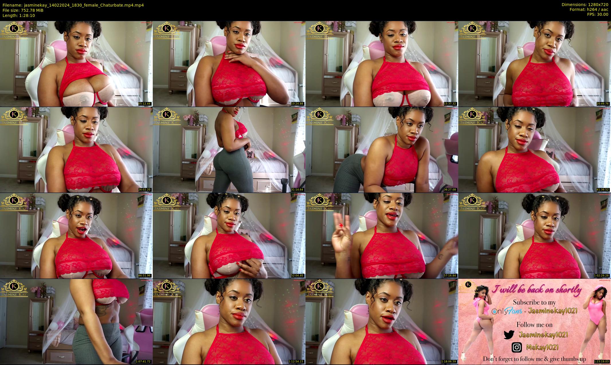 jasminekay — 89 minute Chaturbate female cam show recording, 720p, Feb 14, 2024