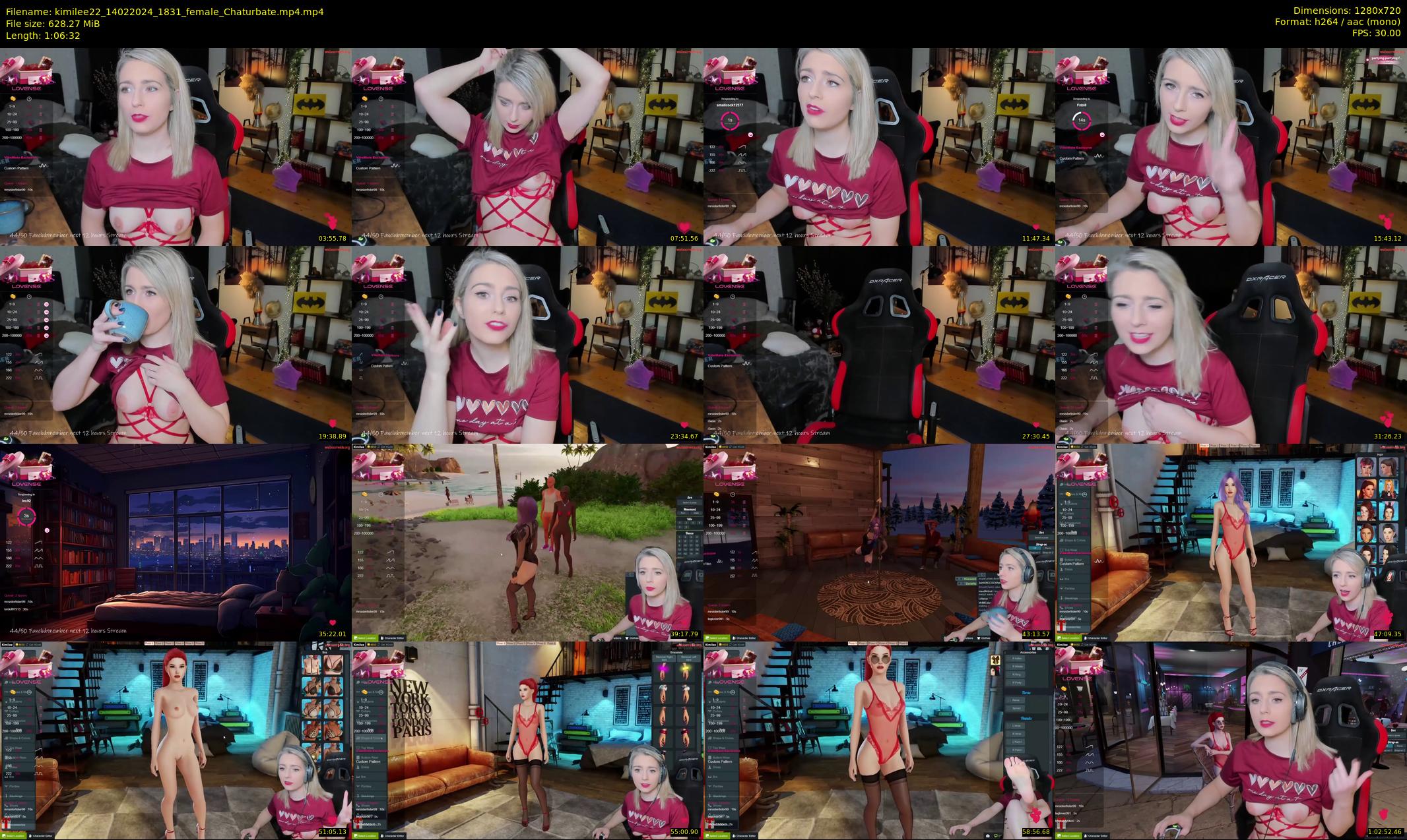 kimilee22 — 67 minute Chaturbate female cam show recording, 720p, Feb 14, 2024