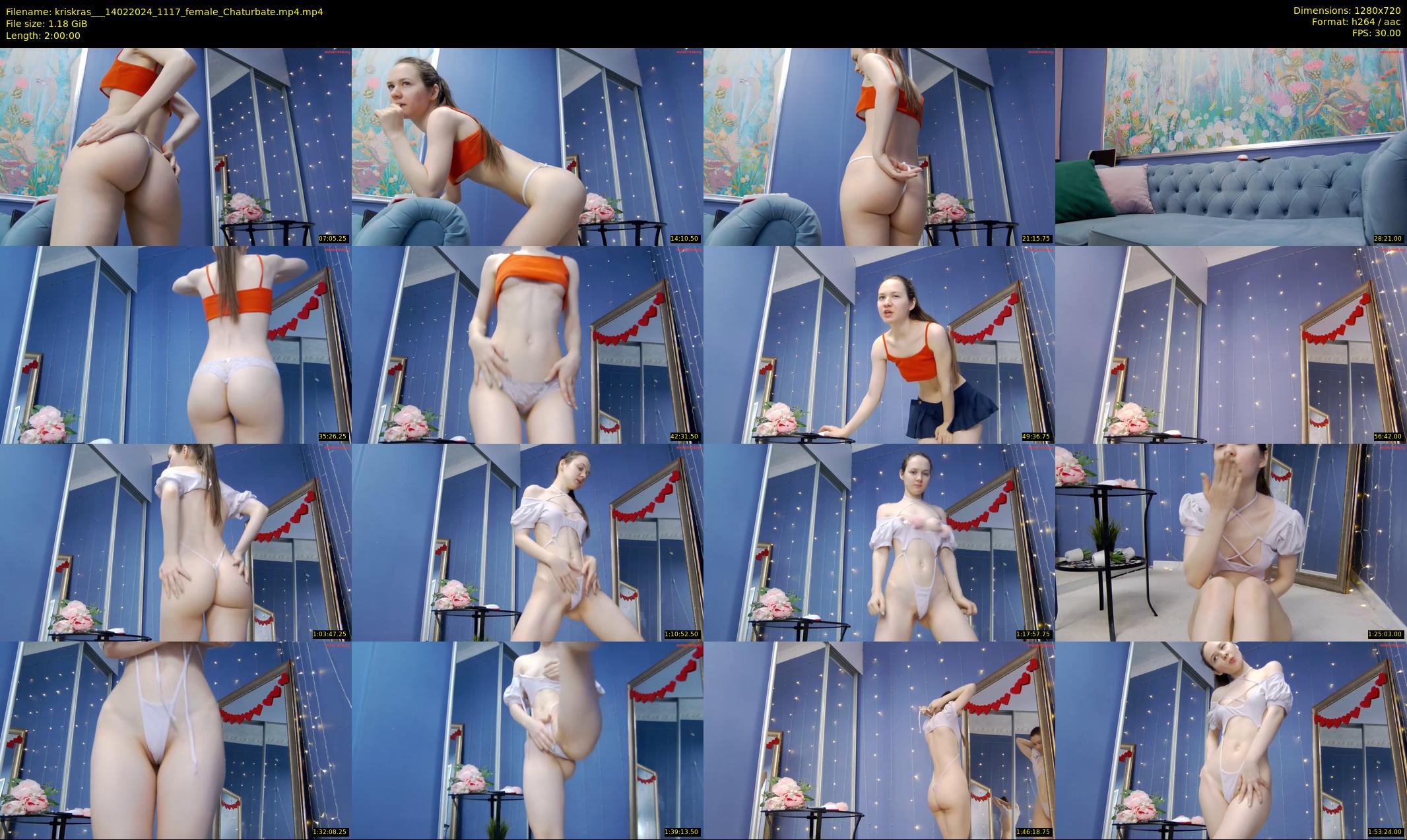 kriskras__ — 120 minute Chaturbate female cam show recording, 720p, Feb 14, 2024