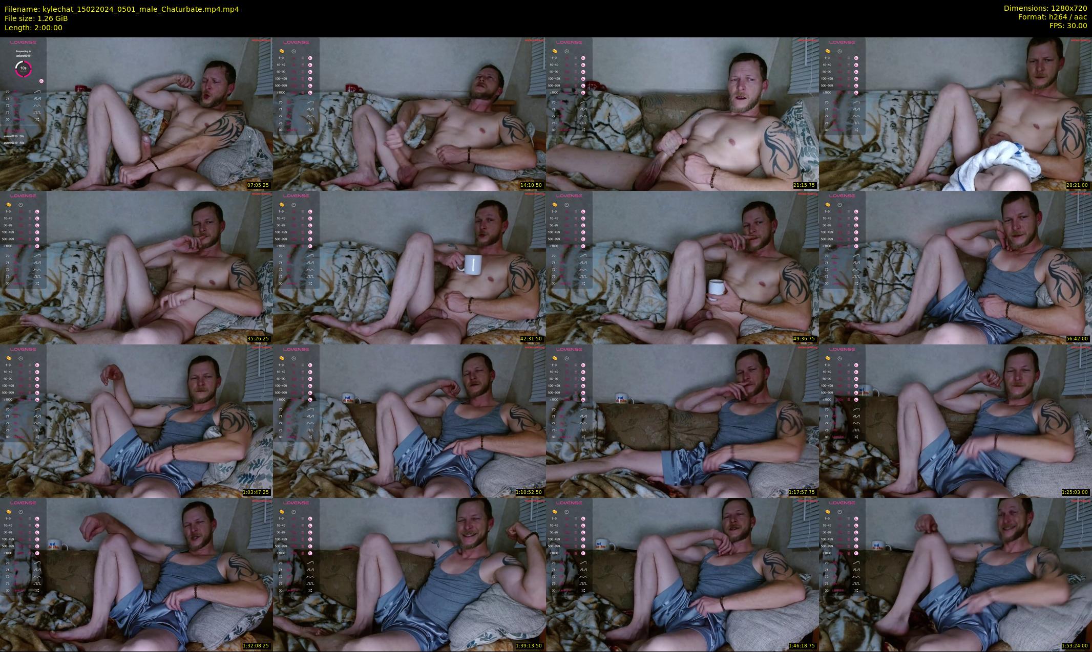 kylechat — 120 minute Chaturbate male cam show recording, 720p, Feb 15, 2024