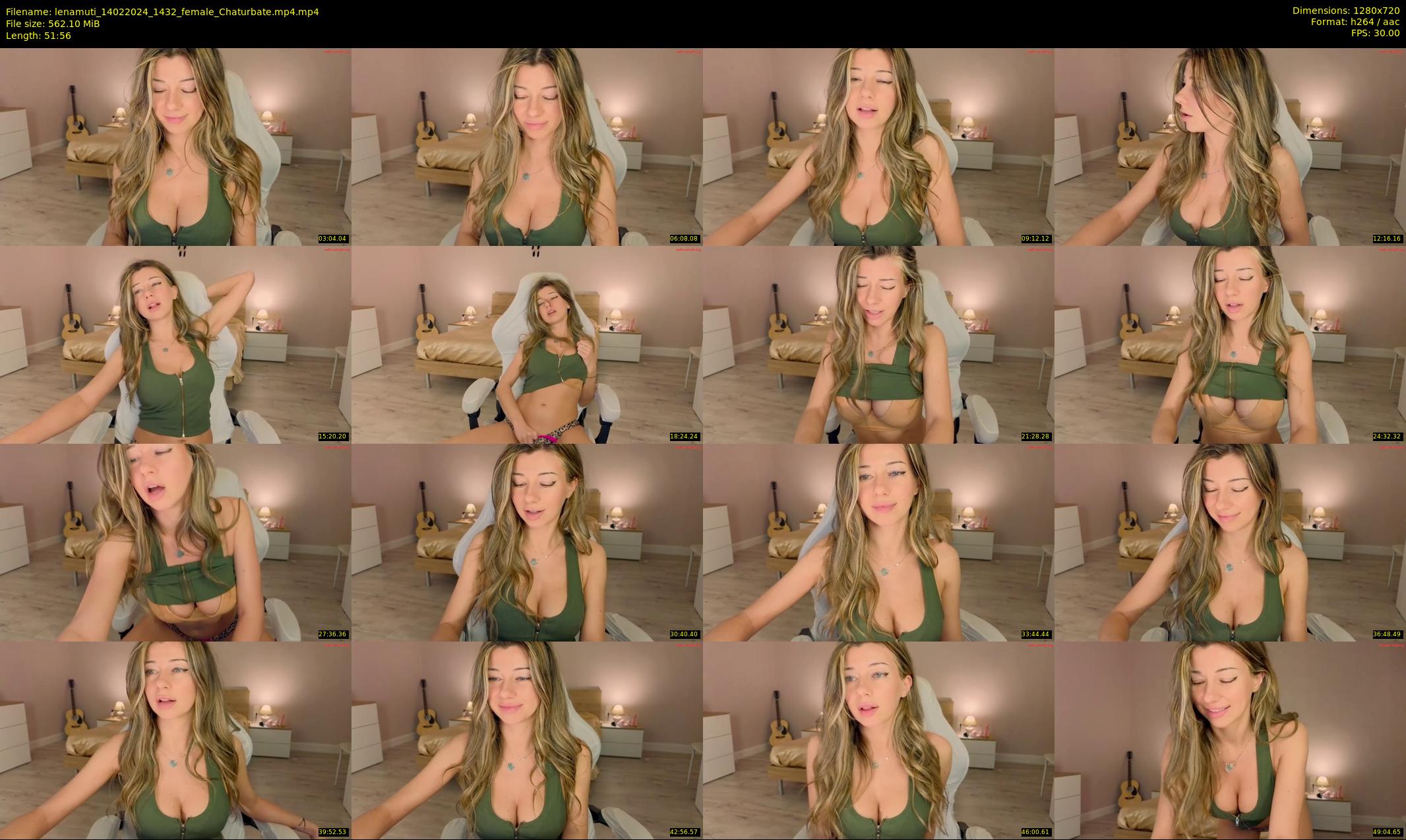 lenamuti — 52 minute Chaturbate female cam show recording, 720p, Feb 14, 2024