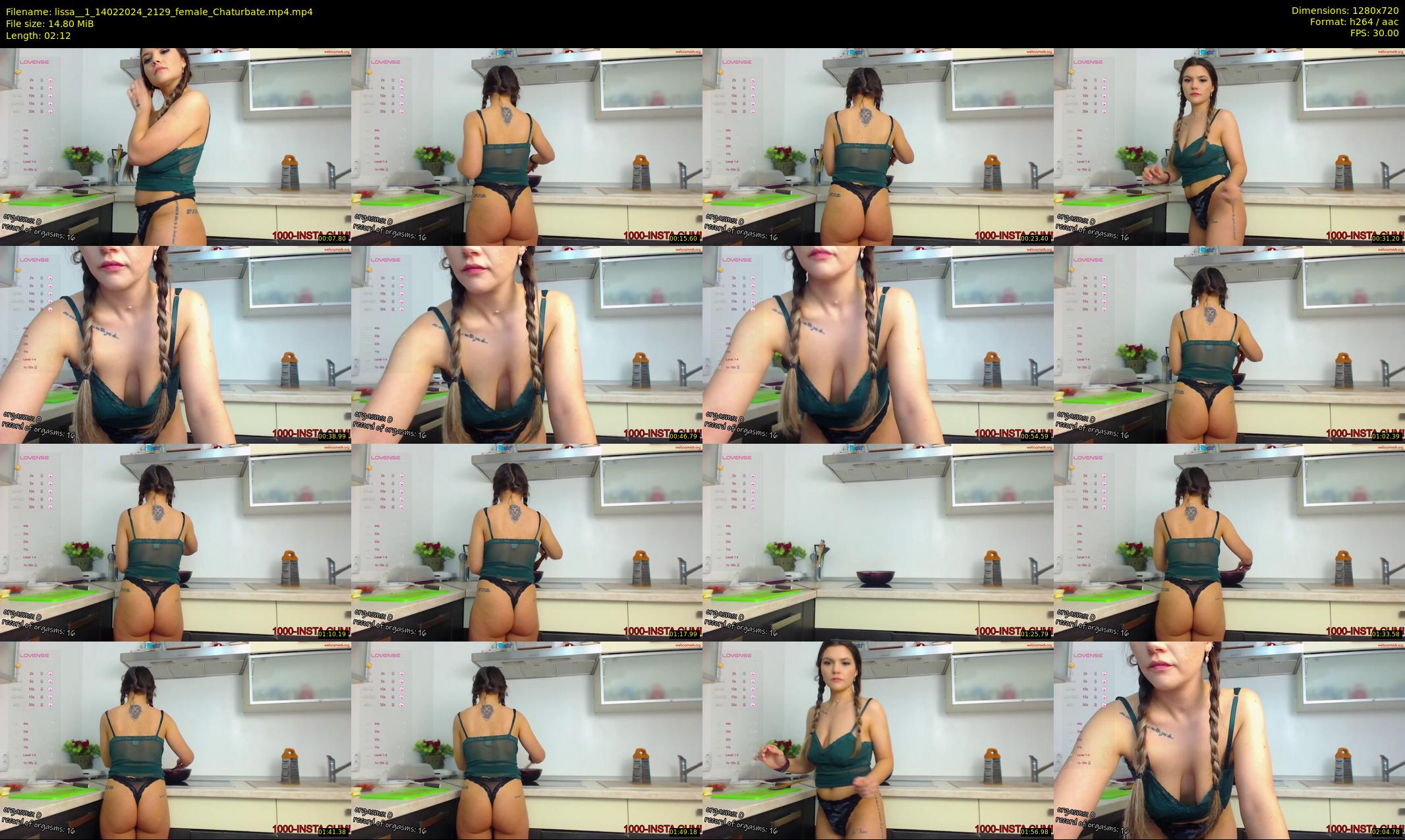 lissa__1 — 3 minute Chaturbate female cam show recording, 720p, Feb 14, 2024