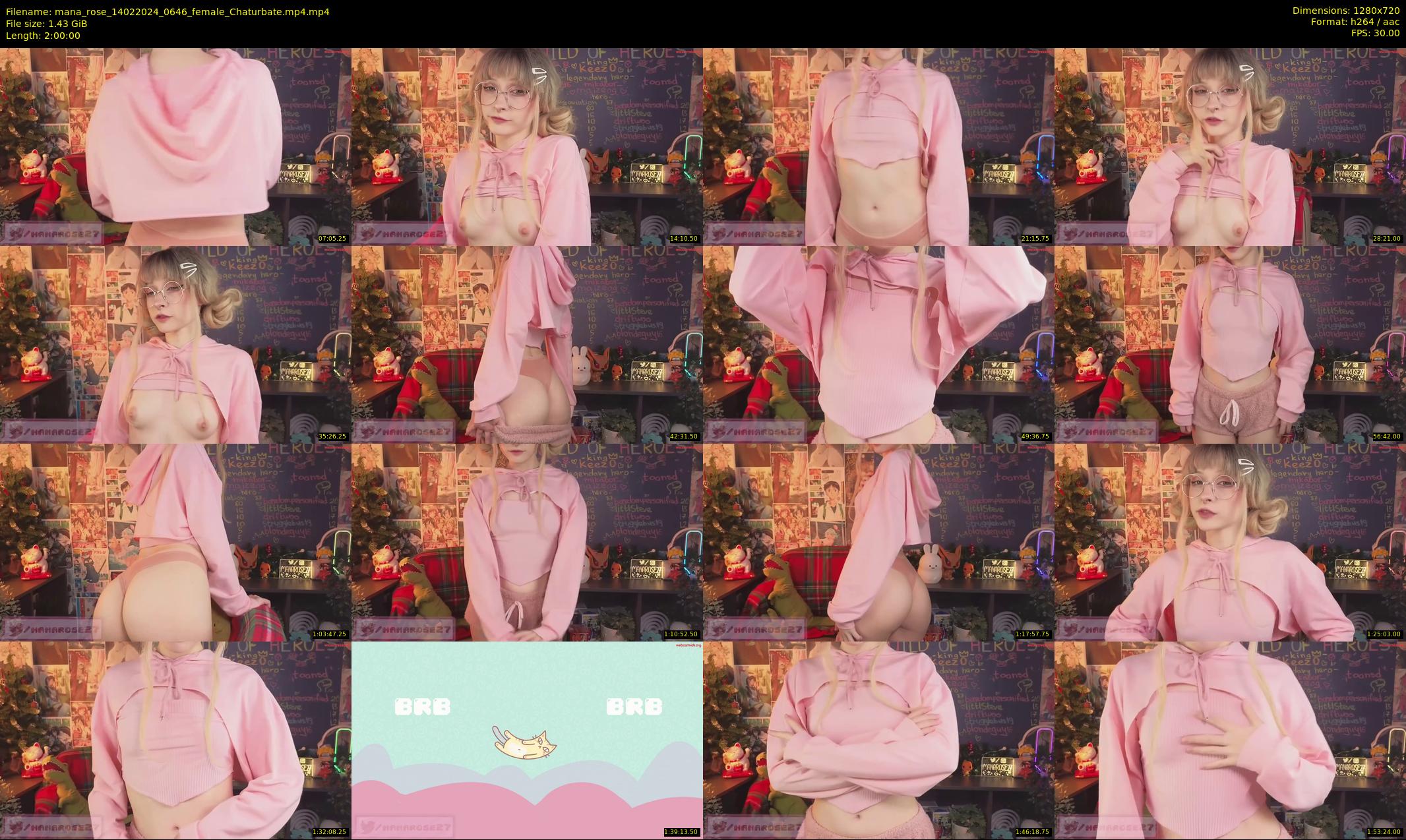 mana_rose — 120 minute Chaturbate female cam show recording, 720p, Feb 14, 2024