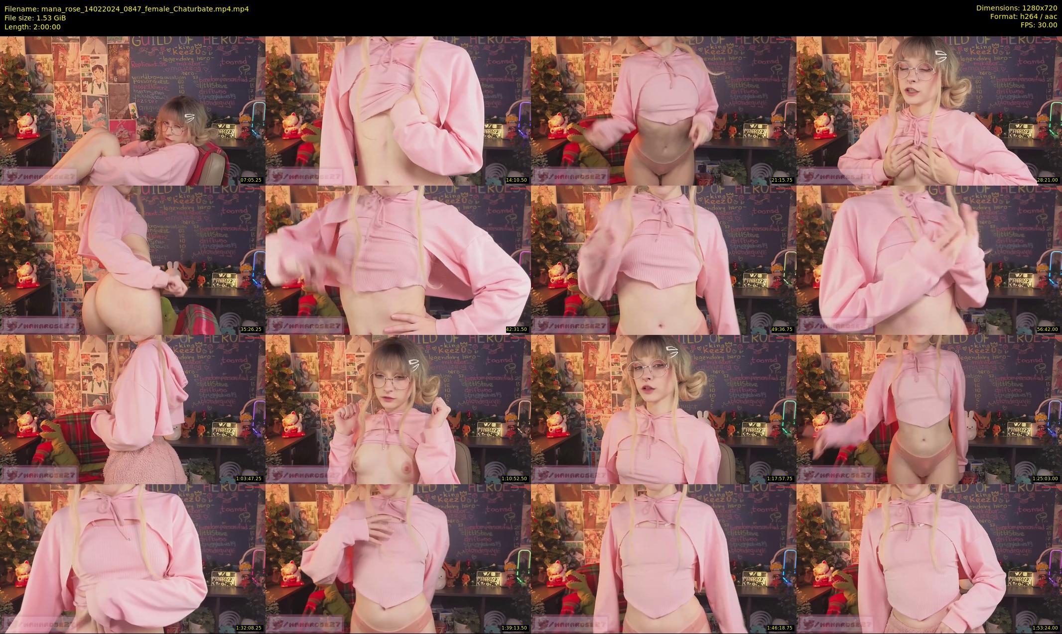 mana_rose — 120 minute Chaturbate female cam show recording, 720p, Feb 14, 2024