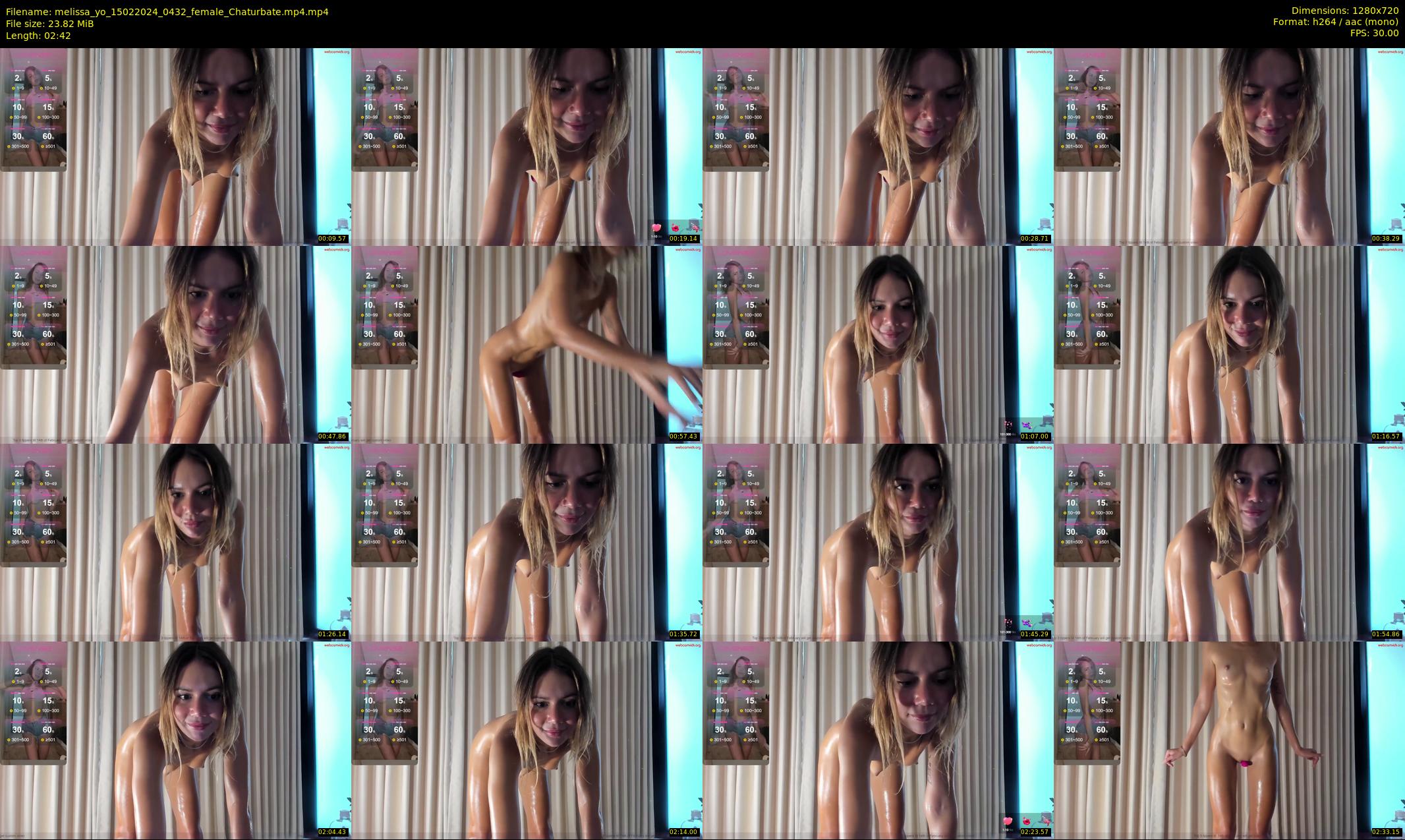 melissa_yo — 3 minute Chaturbate female cam show recording, 720p, Feb 15, 2024