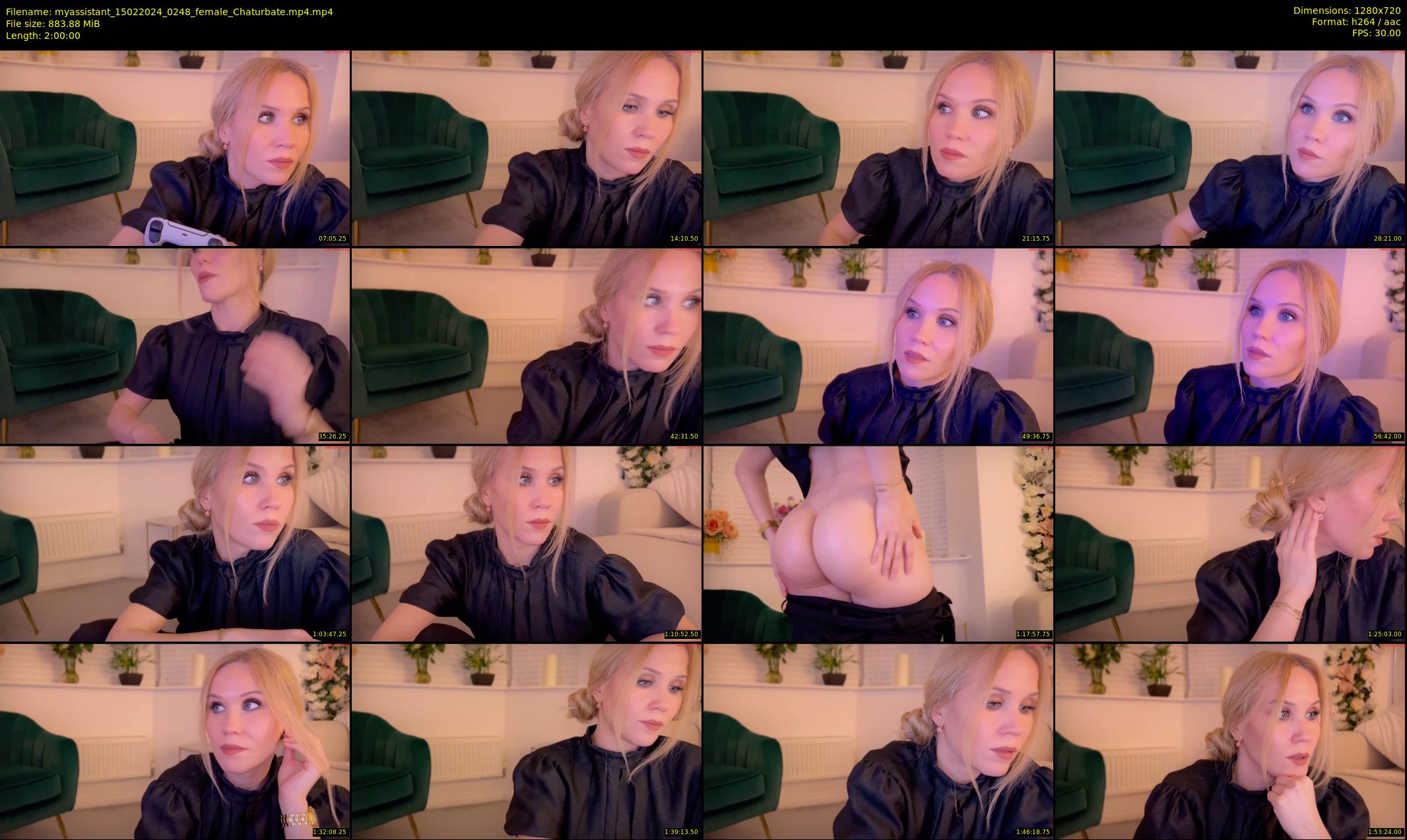 myassistant — 120 minute Chaturbate female cam show recording, 720p, Feb 15, 2024