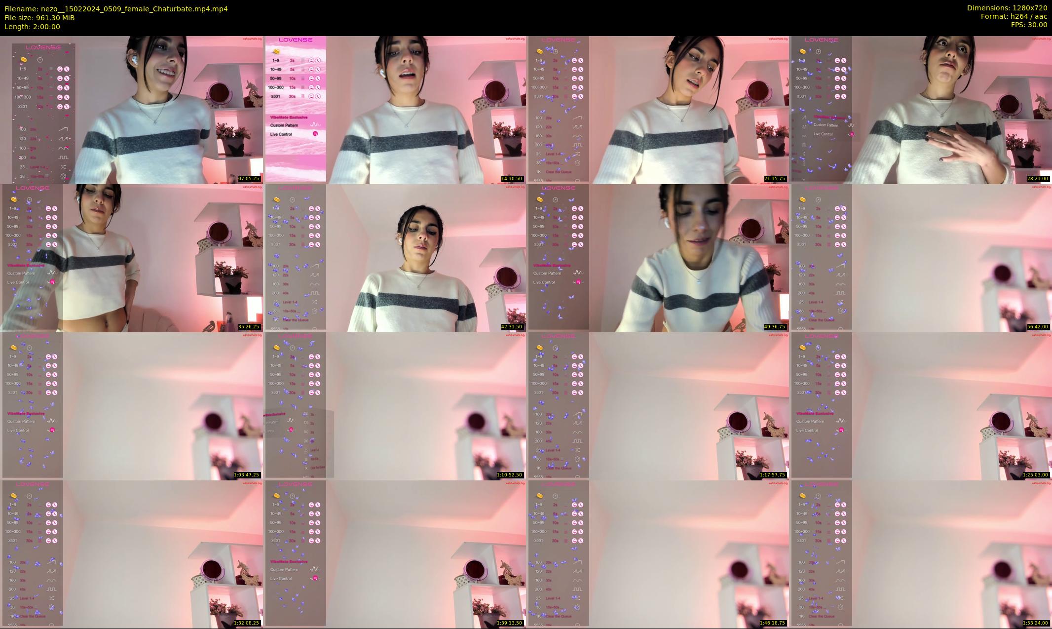 nezo_ — 120 minute Chaturbate female cam show recording, 720p, Feb 15, 2024