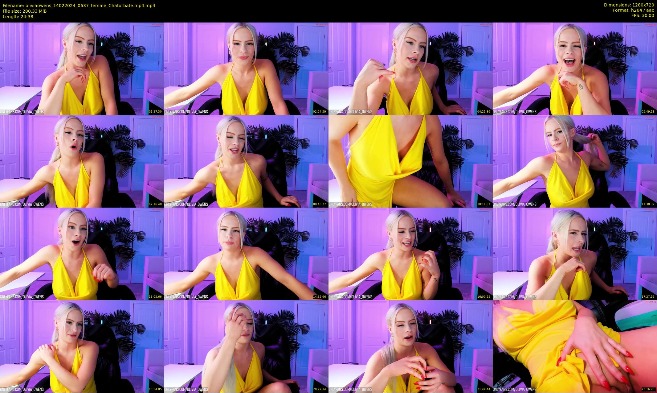 oliviaowens — 25 minute Chaturbate female cam show recording, 720p, Feb 14, 2024
