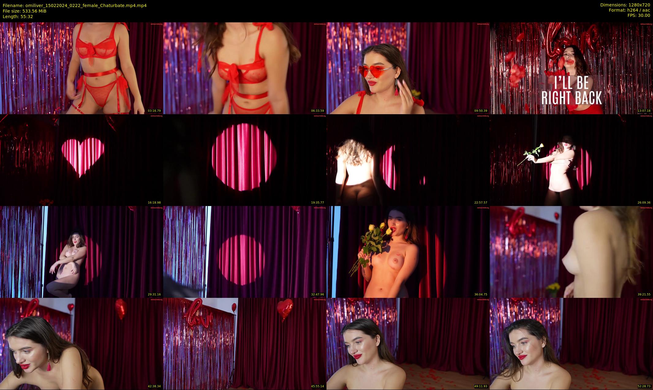 omiliver — 56 minute Chaturbate female cam show recording, 720p, Feb 15, 2024