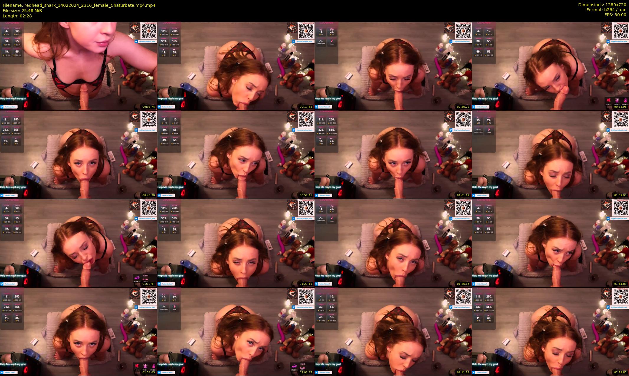redhead_shark — 3 minute Chaturbate female cam show recording, 720p, Feb 14, 2024