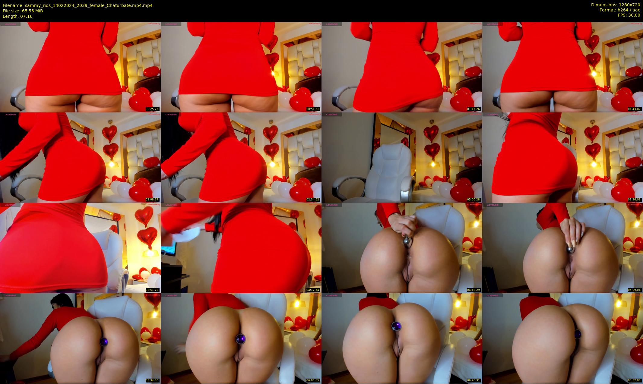sammy_rios — 8 minute Chaturbate female cam show recording, 720p, Feb 14, 2024