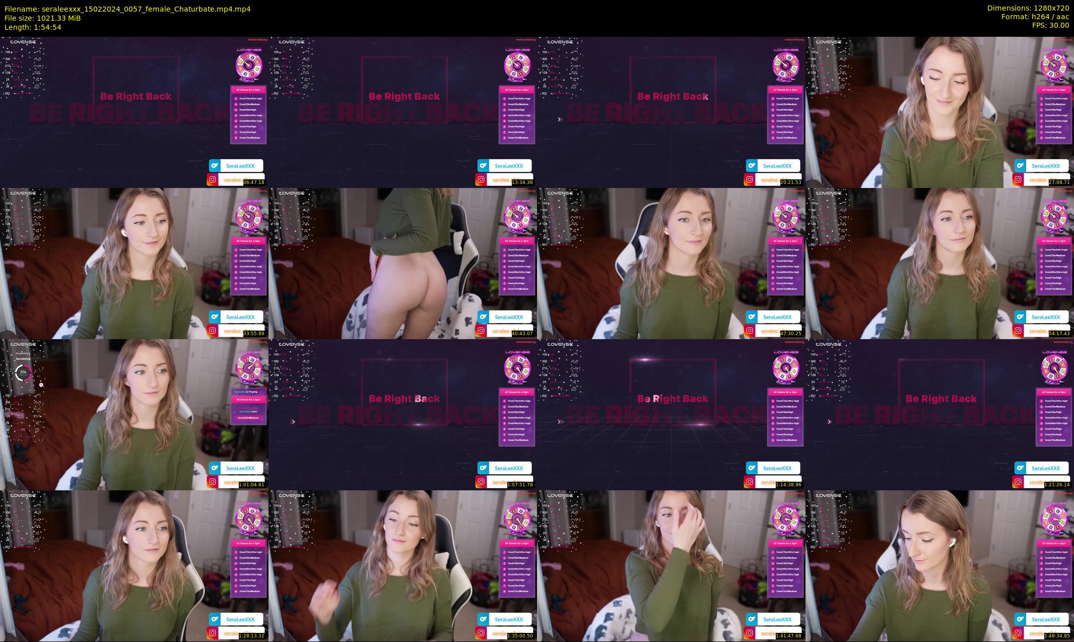 seraleexxx — 115 minute Chaturbate female cam show recording, 720p, Feb 15, 2024
