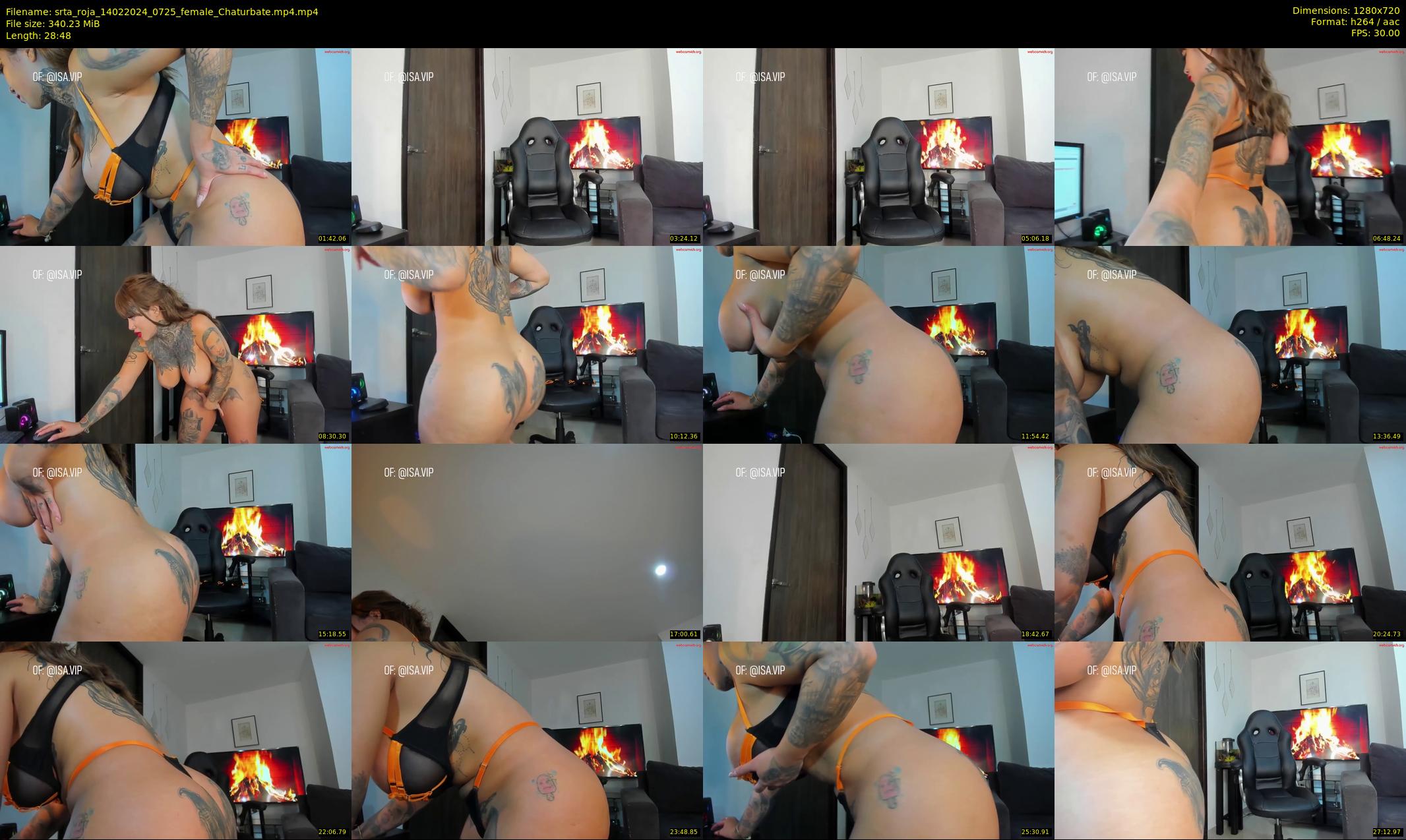 srta_roja — 29 minute Chaturbate female cam show recording, 720p, Feb 14, 2024