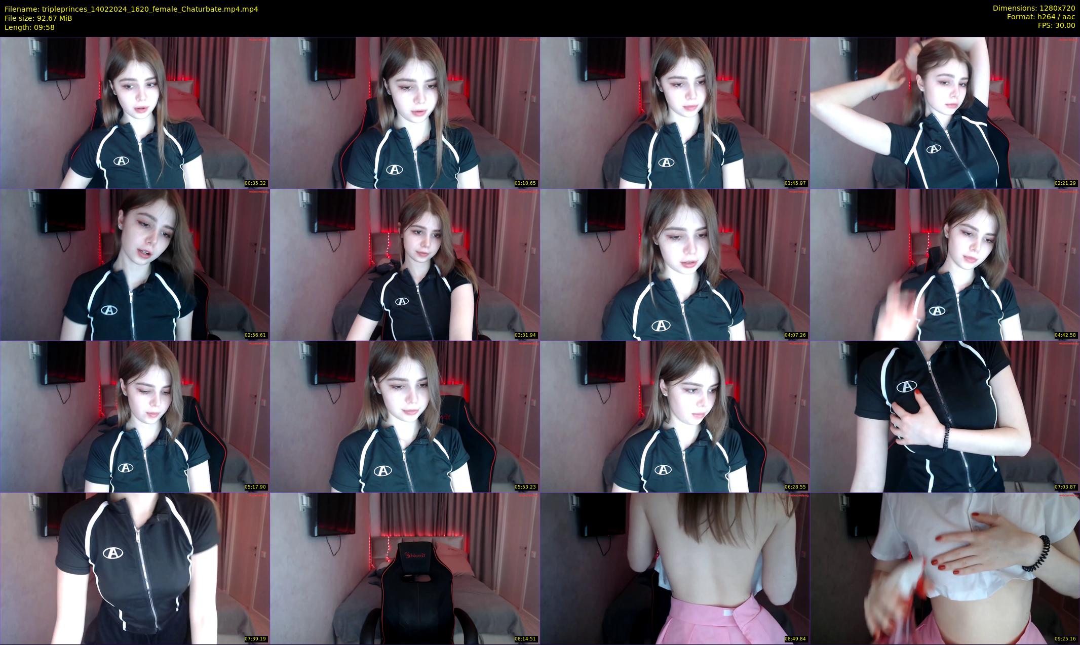 tripleprinces — 10 minute Chaturbate female cam show recording, 720p, Feb 14, 2024