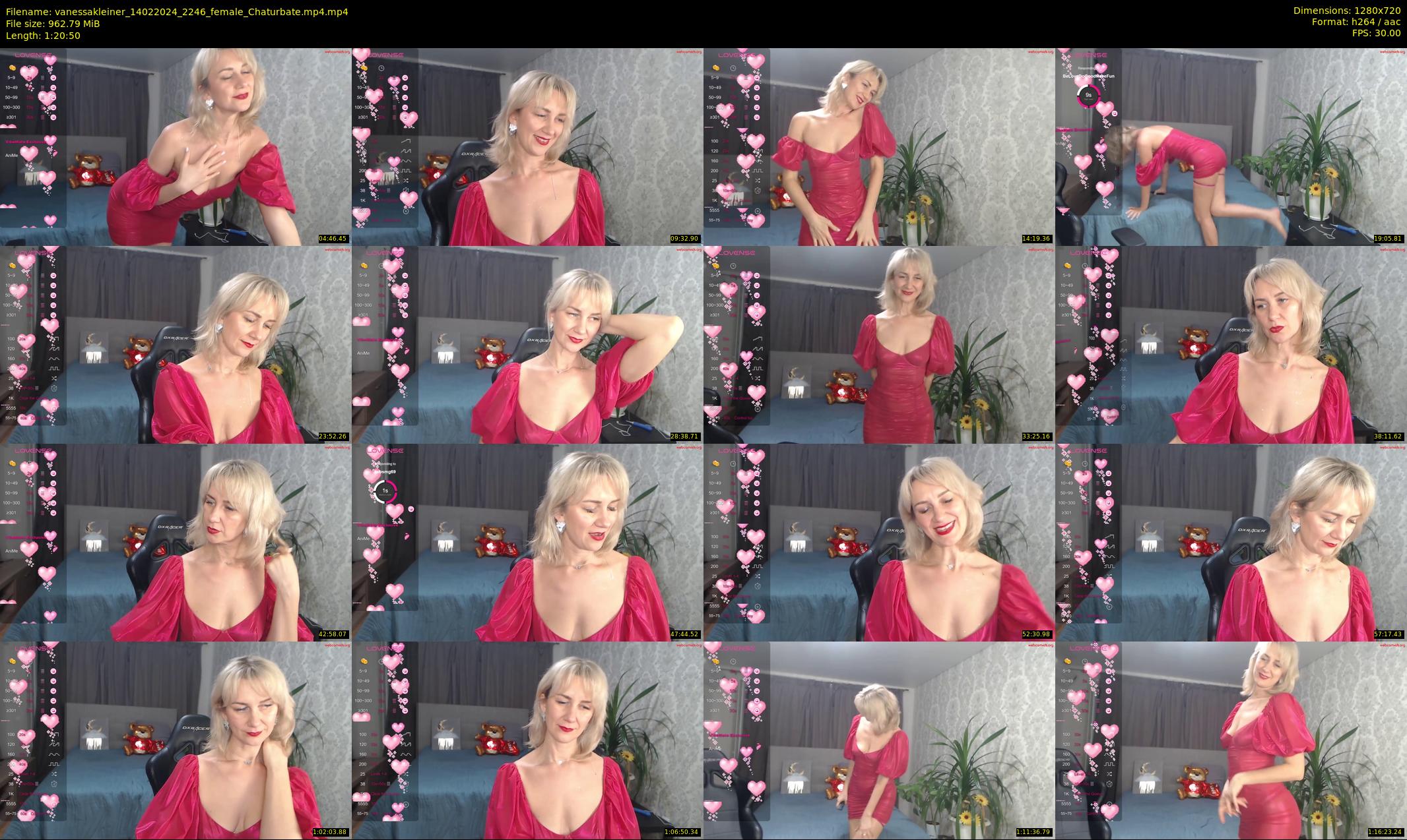 vanessakleiner — 81 minute Chaturbate female cam show recording, 720p, Feb 14, 2024