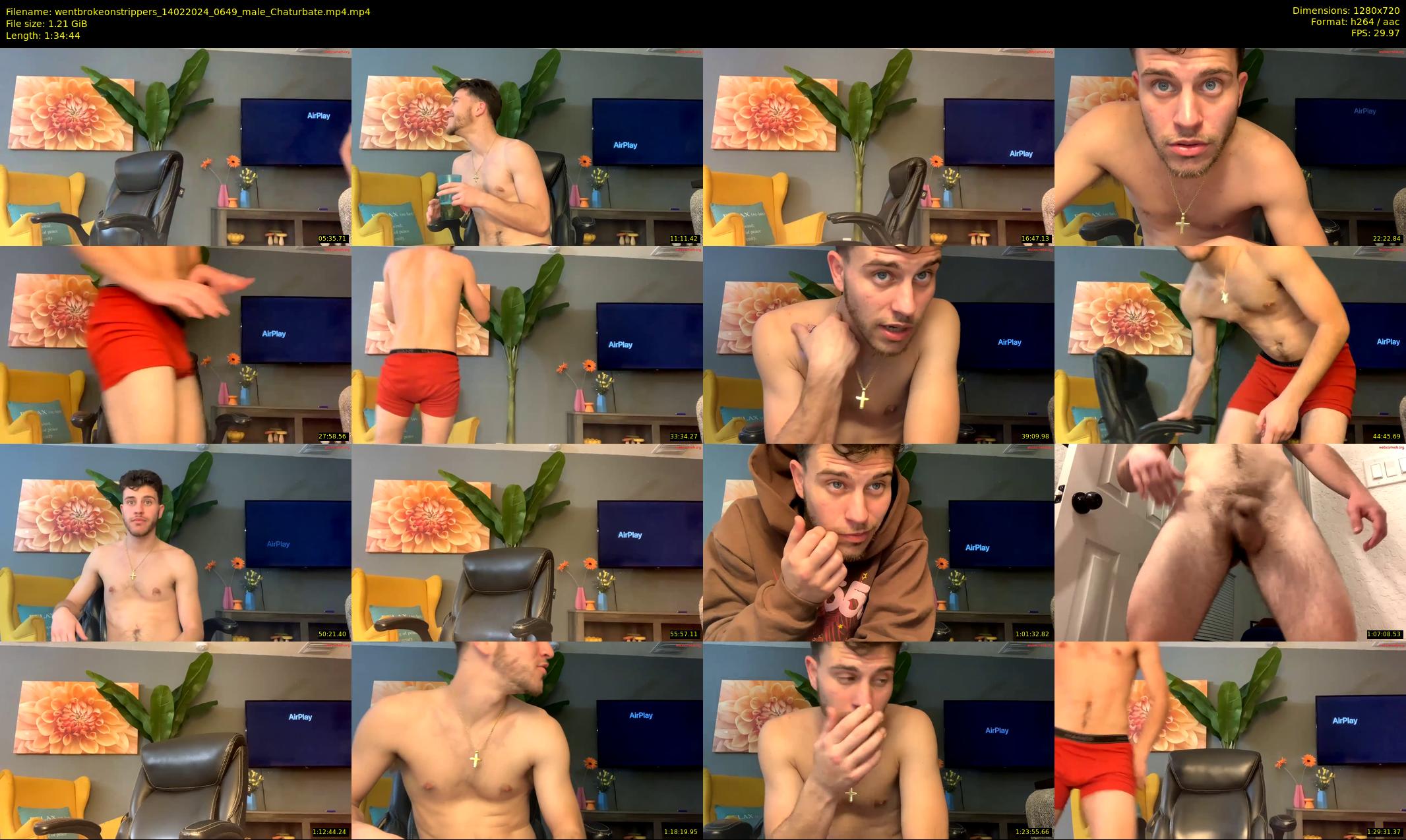 wentbrokeonstrippers — 95 minute Chaturbate male cam show recording, 720p, Feb 14, 2024