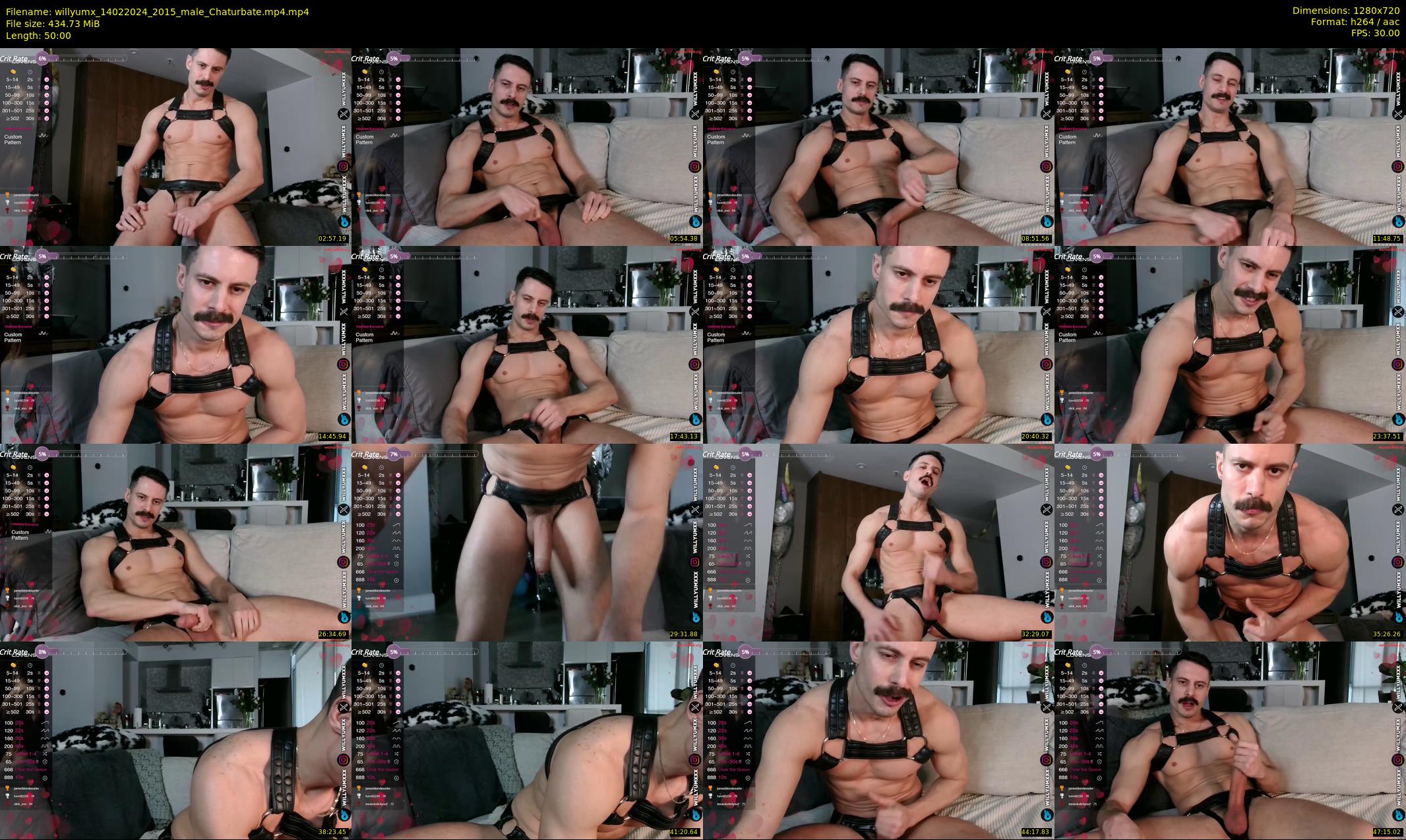 willyumx — 50 minute Chaturbate male cam show recording, 720p, Feb 14, 2024