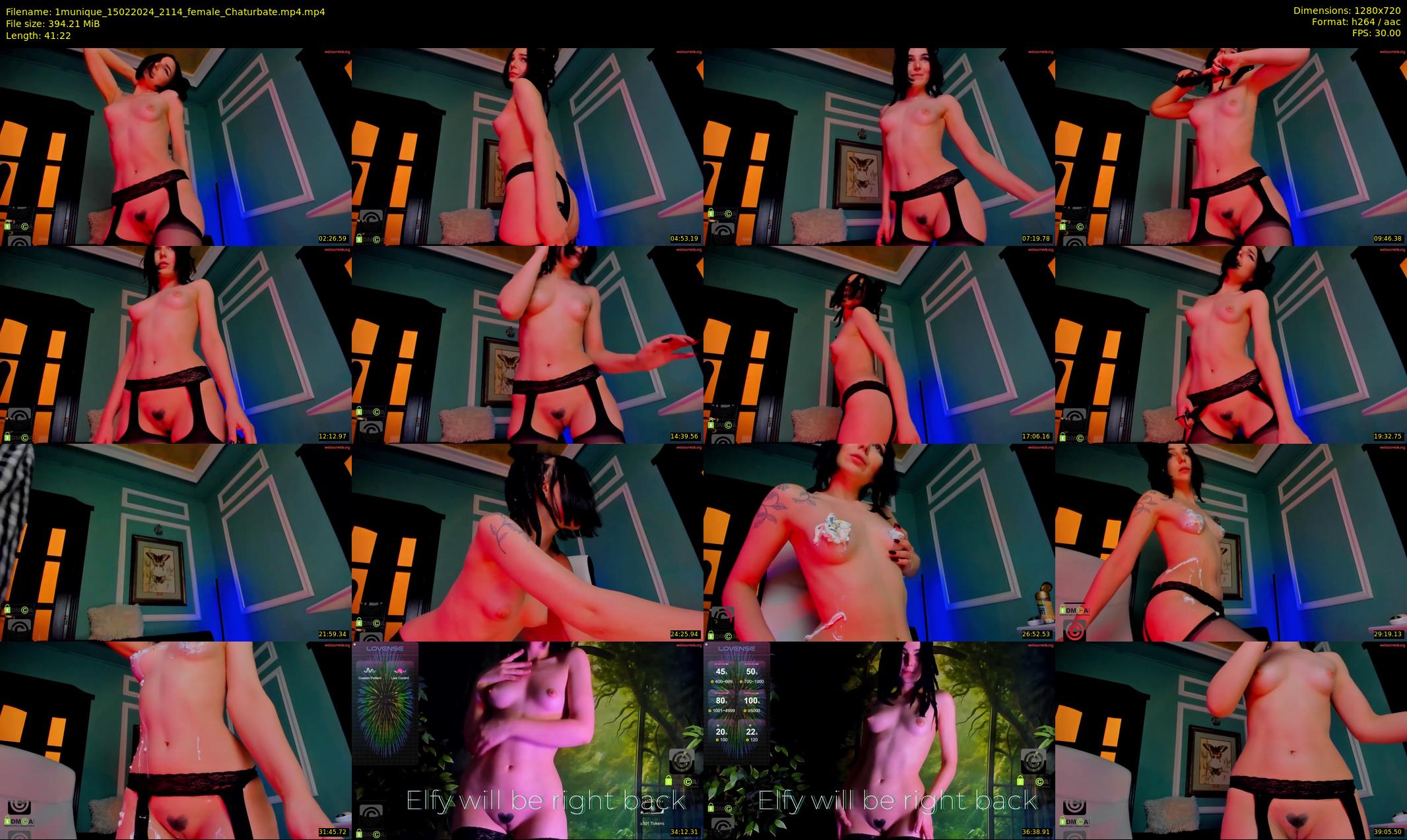 1munique — 42 minute Chaturbate female cam show recording, 720p, Feb 15, 2024
