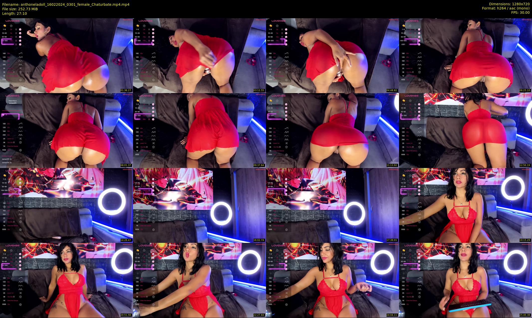 anthoneladoll — 28 minute Chaturbate female cam show recording, 720p, Feb 16, 2024