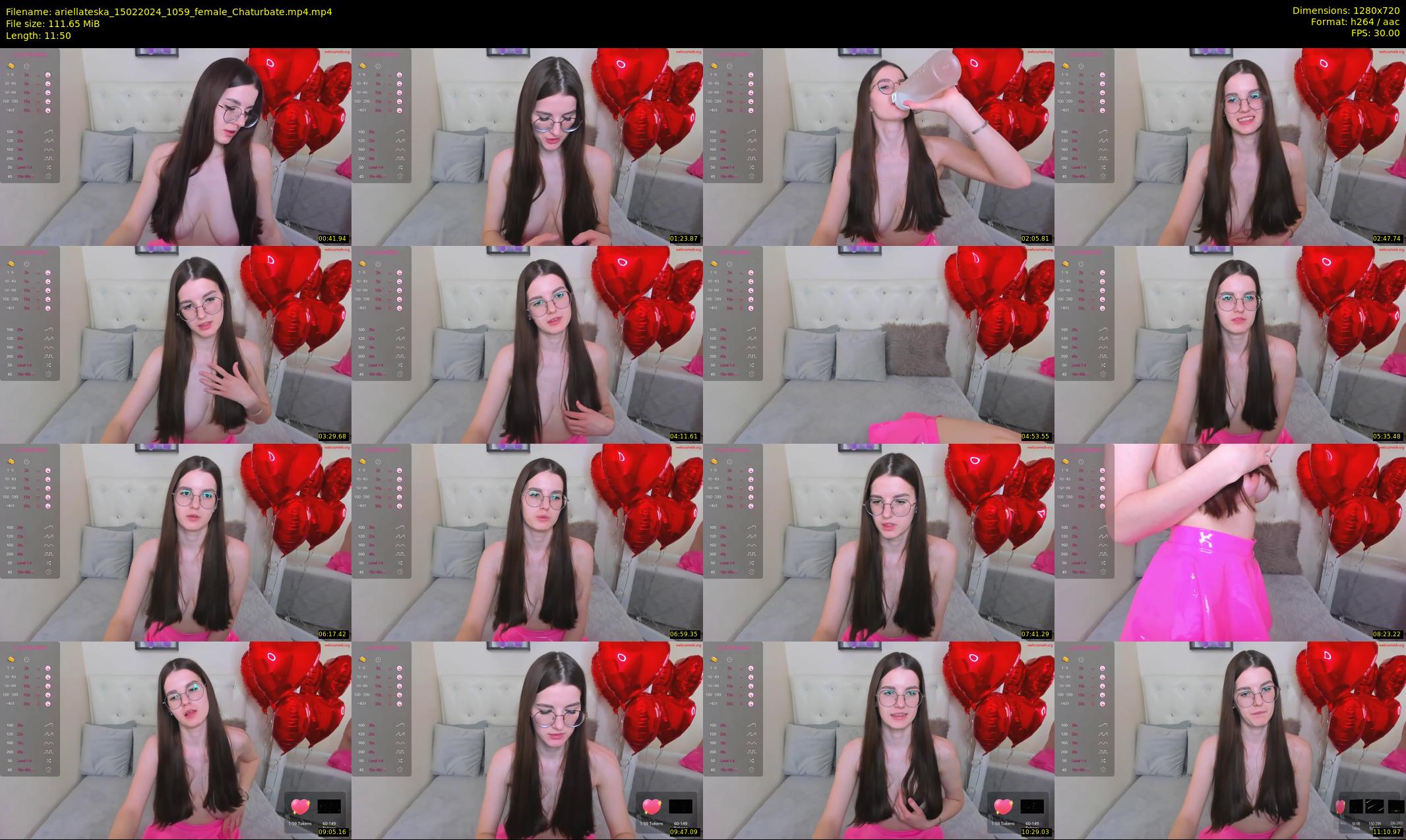 ariellateska — 12 minute Chaturbate female cam show recording, 720p, Feb 15, 2024