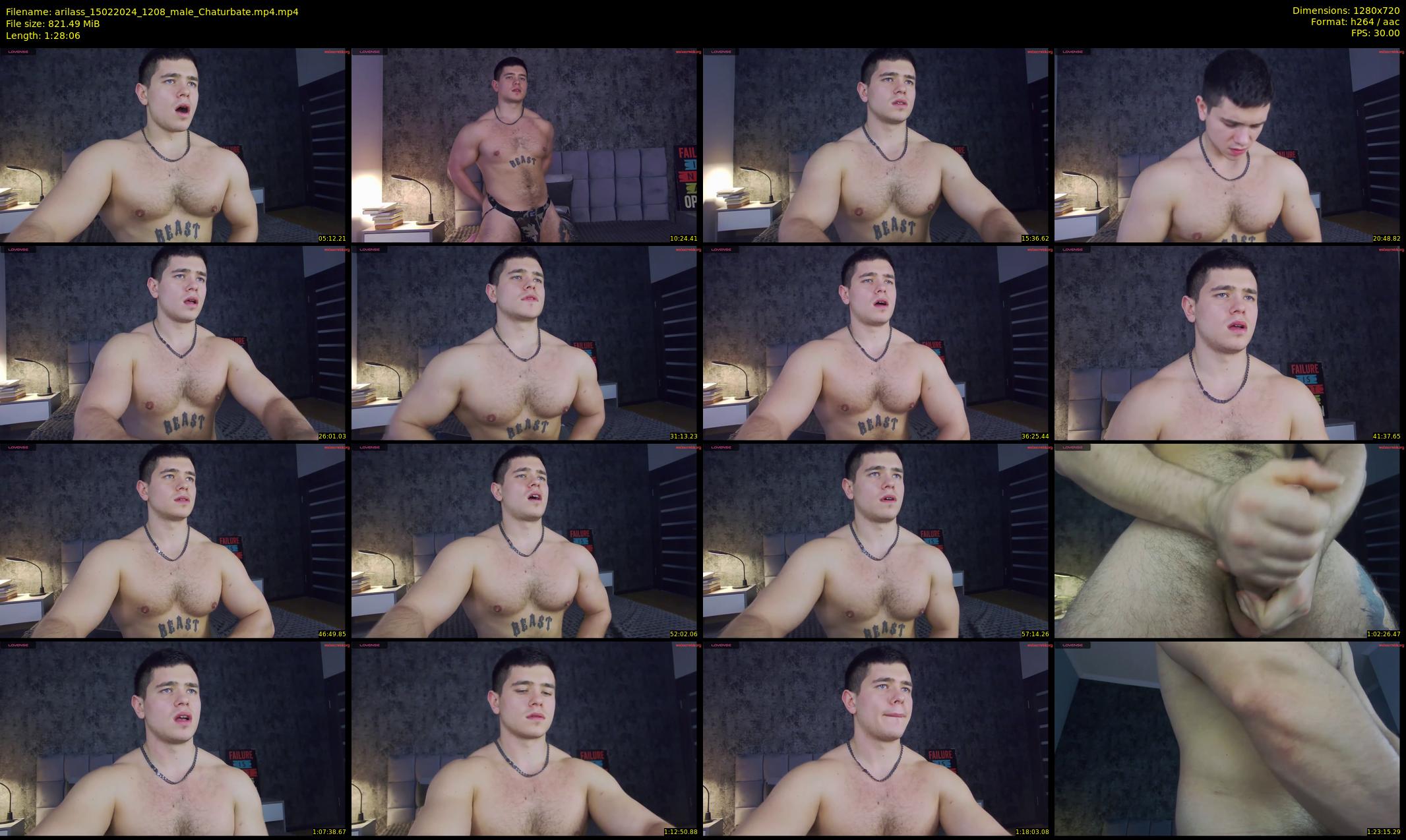 arilass — 89 minute Chaturbate male cam show recording, 720p, Feb 15, 2024