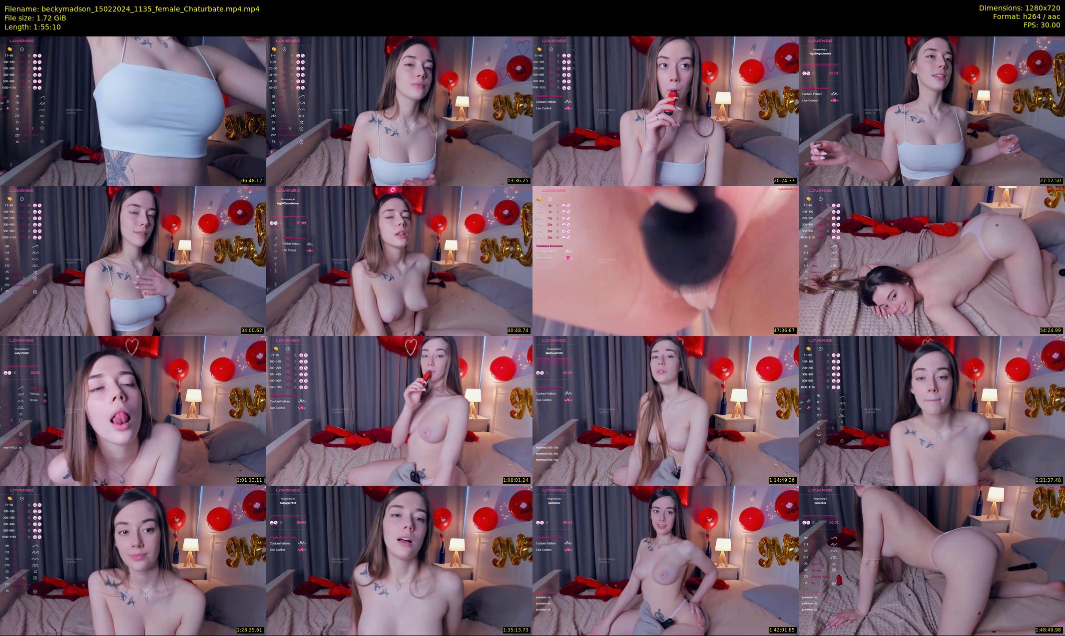 beckymadson — 116 minute Chaturbate female cam show recording, 720p, Feb 15, 2024