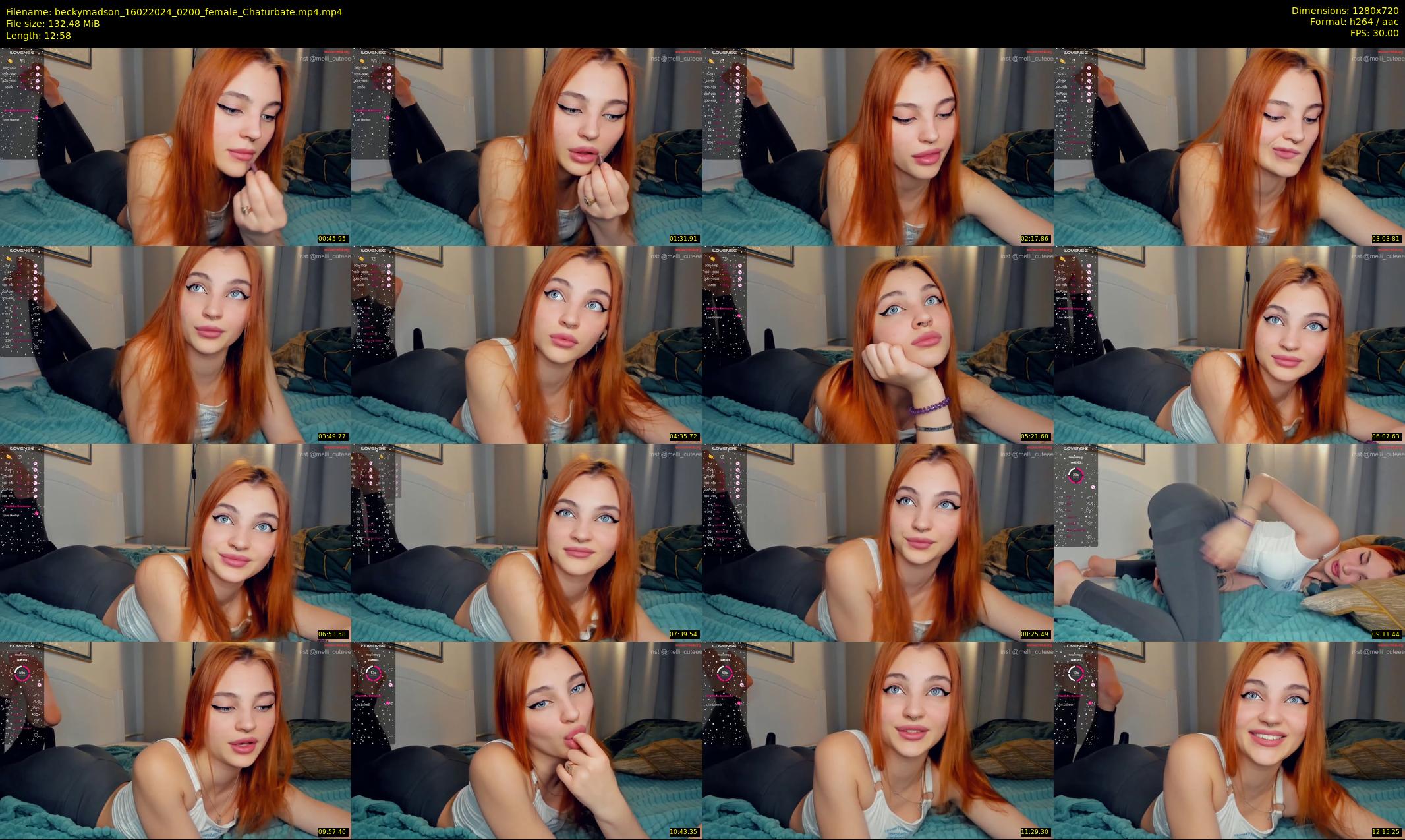 beckymadson — 13 minute Chaturbate female cam show recording, 720p, Feb 16, 2024
