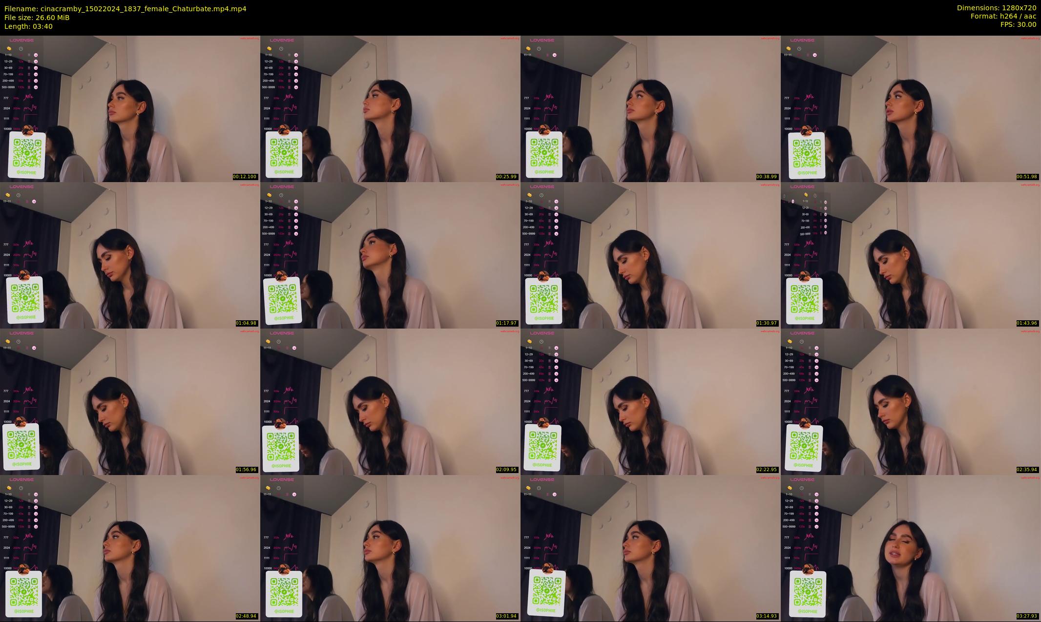 cinacramby — 4 minute Chaturbate female cam show recording, 720p, Feb 15, 2024